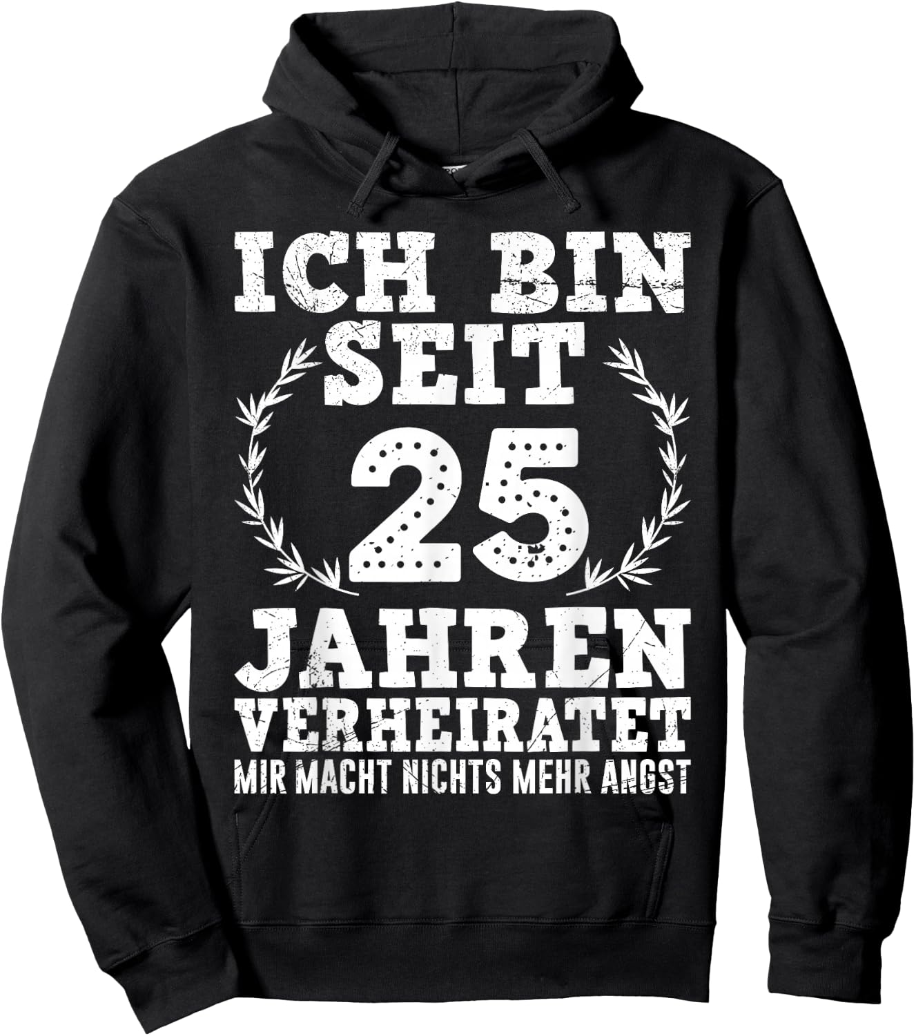 25 Jahre verheiratet Silberhochzeit Hoodie - Hoodie | Black