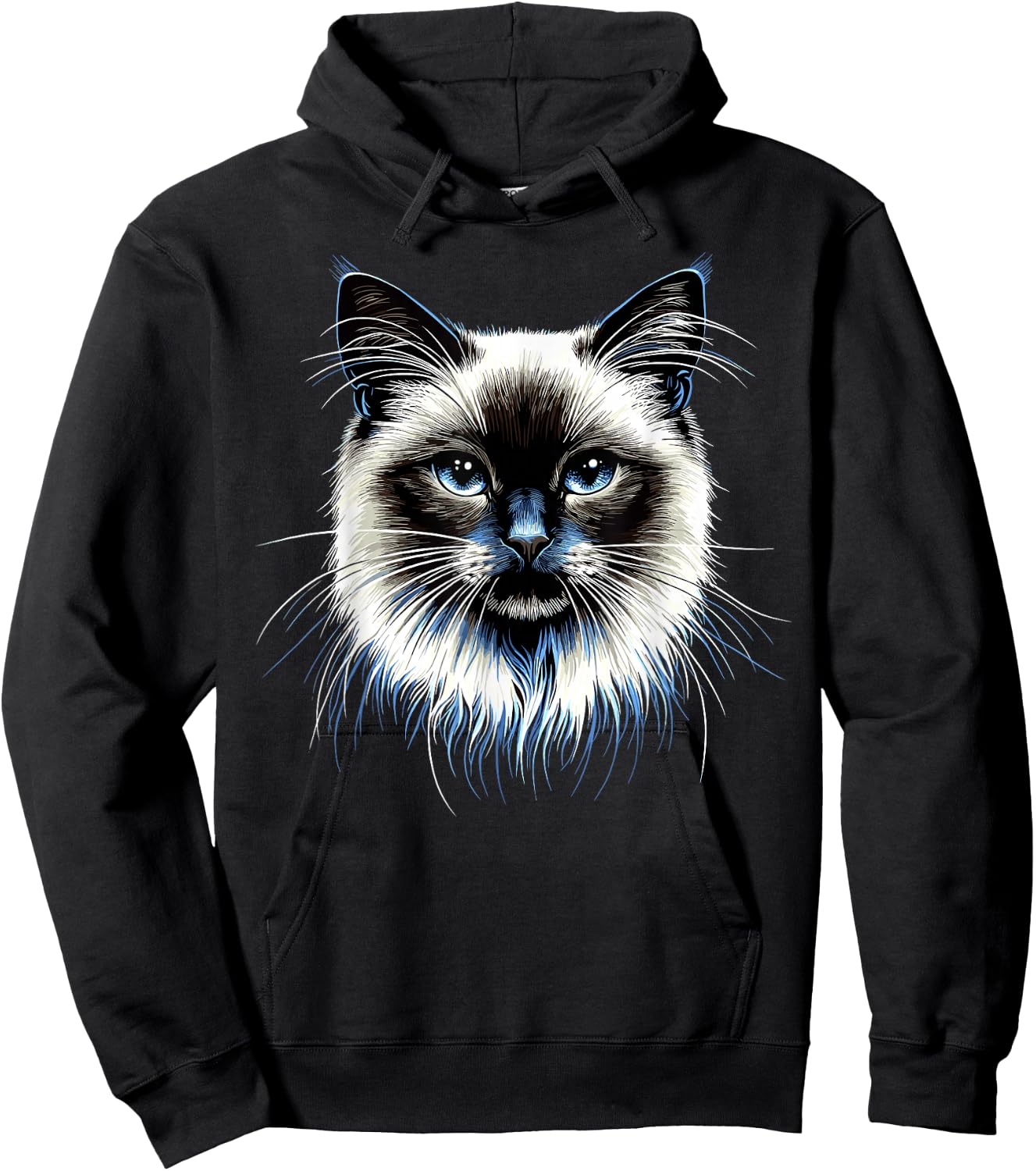 Burma Sacred Cat Burmese Cat Sweet Burma Cats , Black, S Hoodie - Hoodie | Black