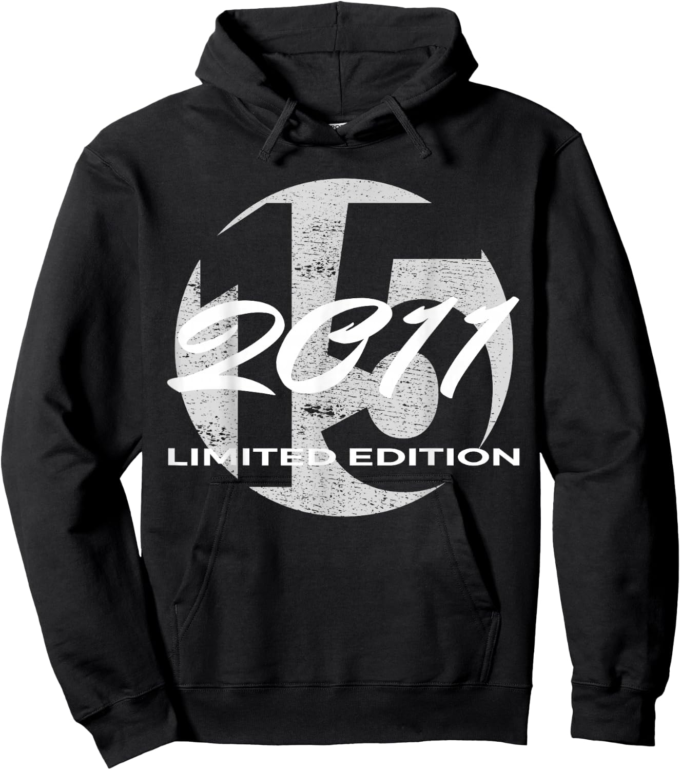 15. Geburtstag Mädchen Junge 15 Jahre 2011 Lustig Geschenk Hoodie - Hoodie | Black