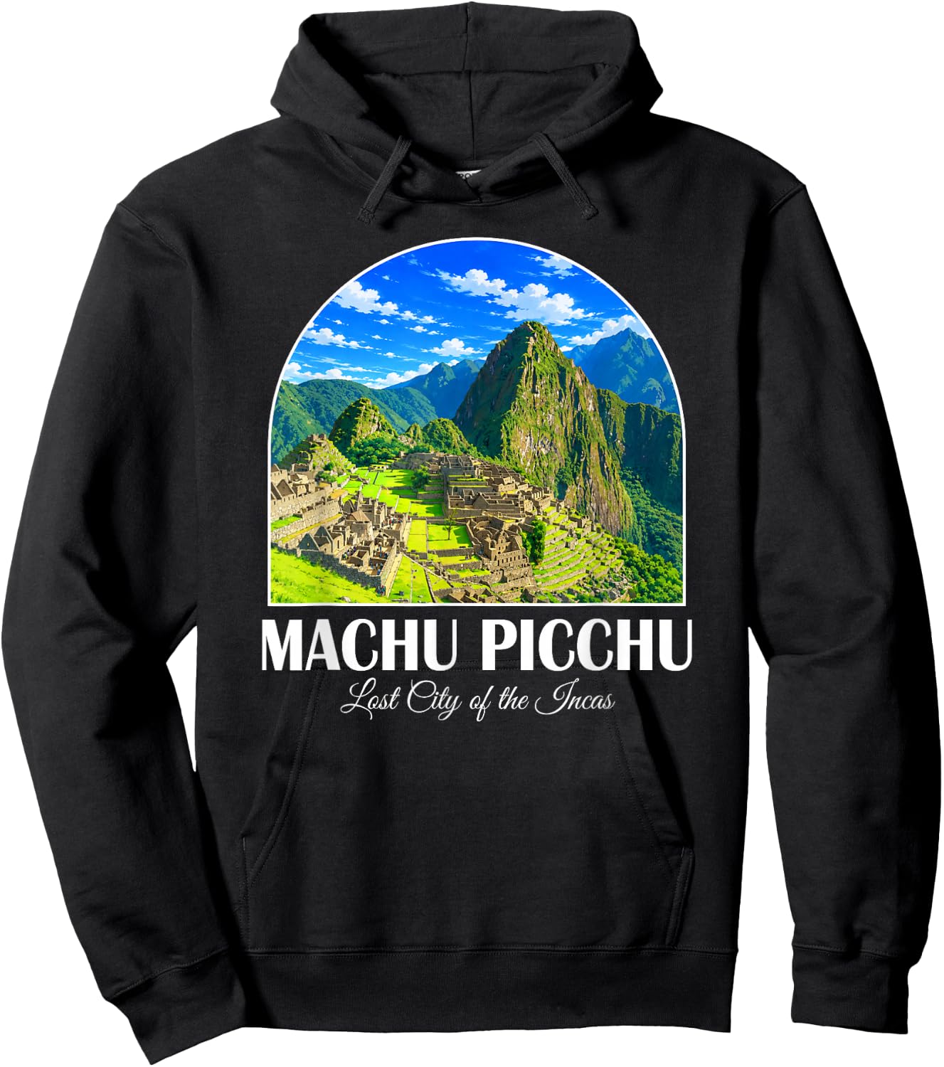 Peru Cusco Machu Picchu Lost City of the Incas Travel Hoodie - Hoodie | Black