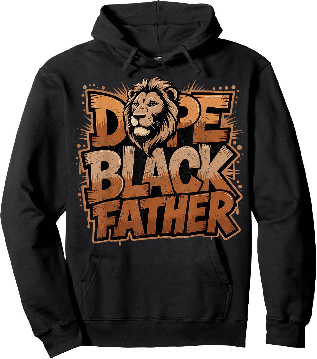 Fathers Day Dope Black Father African American Pride Dad Men Hoodie - Hoodie | Black