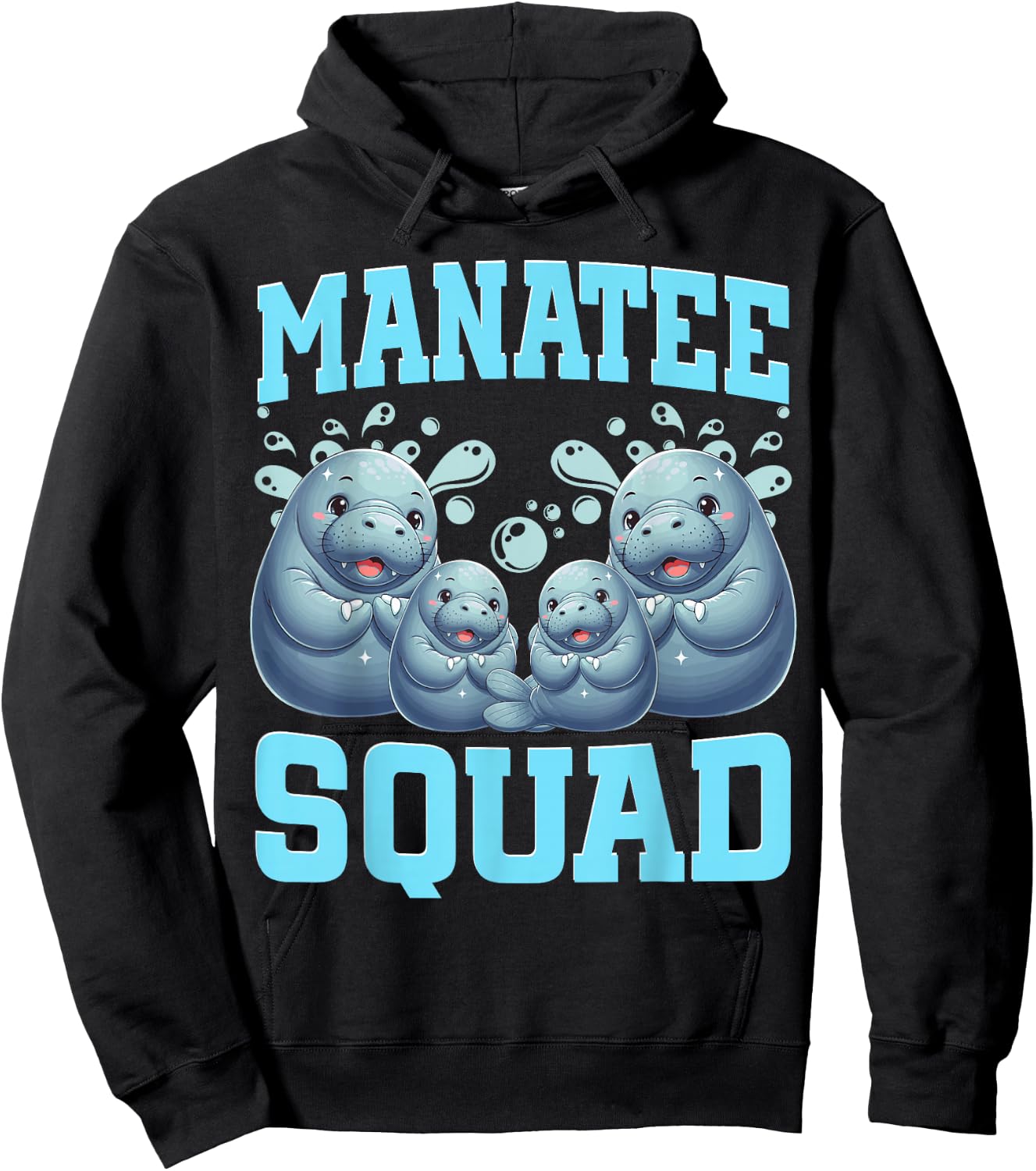 Manatees Lover Sea Cow Ocean Manatee Squad Hoodie - Hoodie | Black