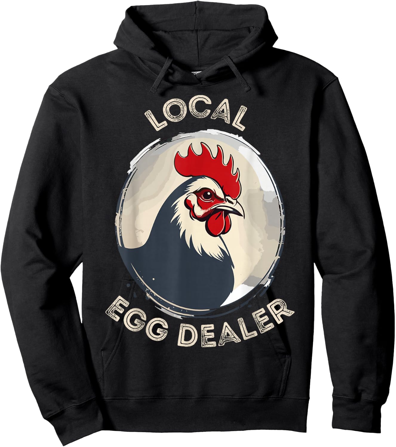 Local Egg Dealer Funny Egg Peddler Chicken Egg Farmer Hoodie - Hoodie | Black