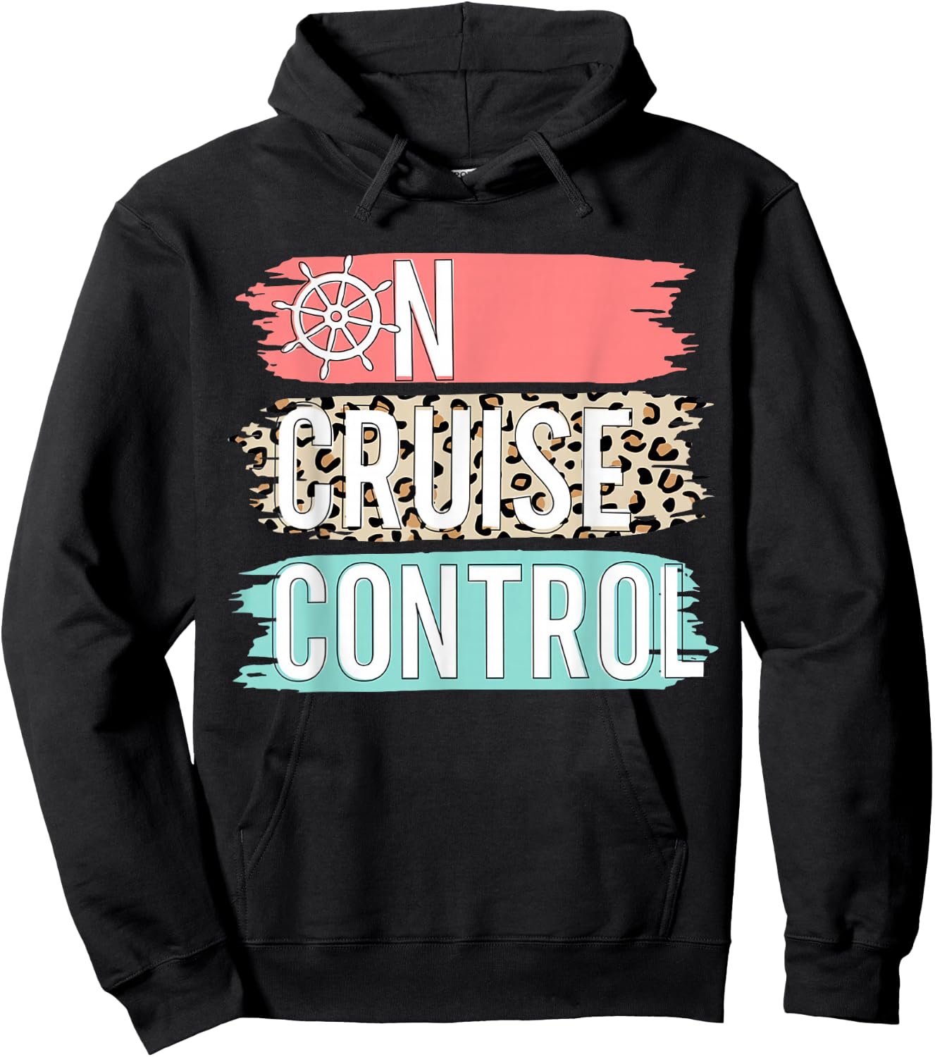 Control On Cruise Leopard Funny Summer Vacation Family Women Hoodie - Hoodie | Black