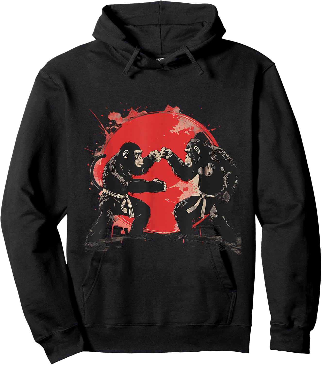 MMA Monkey Taekwondo Jiu-Jitsu Martial Arts Kickboxing Hoodie - Hoodie | Black
