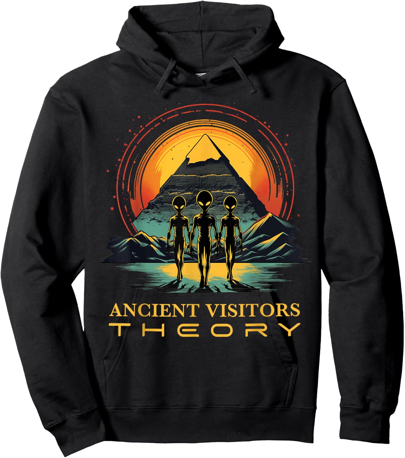 Theorie Antike Außerirdische Besucher Weltall UFO Alien Hoodie - Hoodie | Black