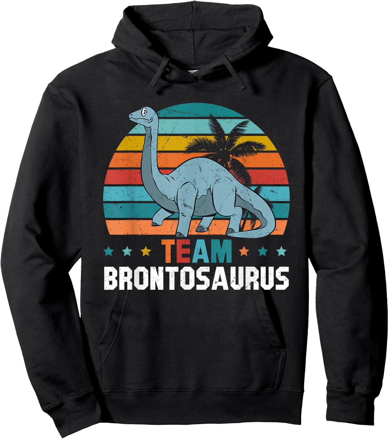 Dinosaur Funny Dino Lover - Team Brontosaurus Hoodie - Hoodie | Black