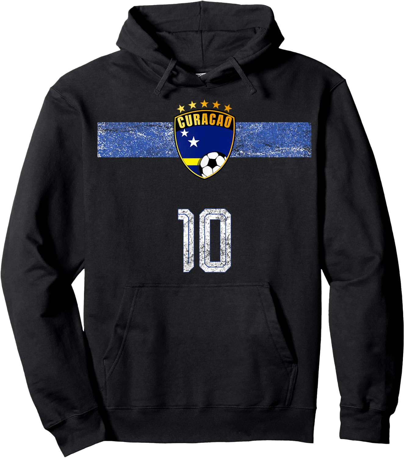 Retro Curacao Flagge Curacaoan Pride Lovers Hoodie - Hoodie | Black