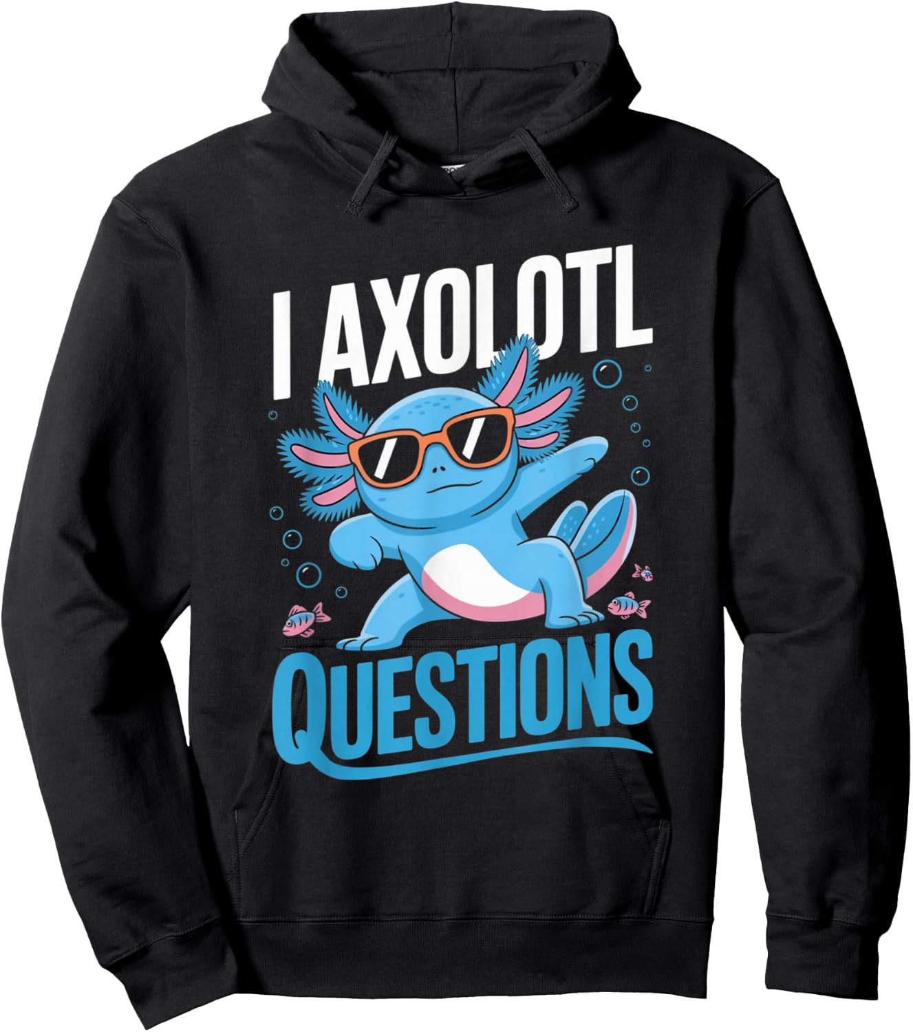 I Axolotl Questions Kids Hoodie - Hoodie | Black