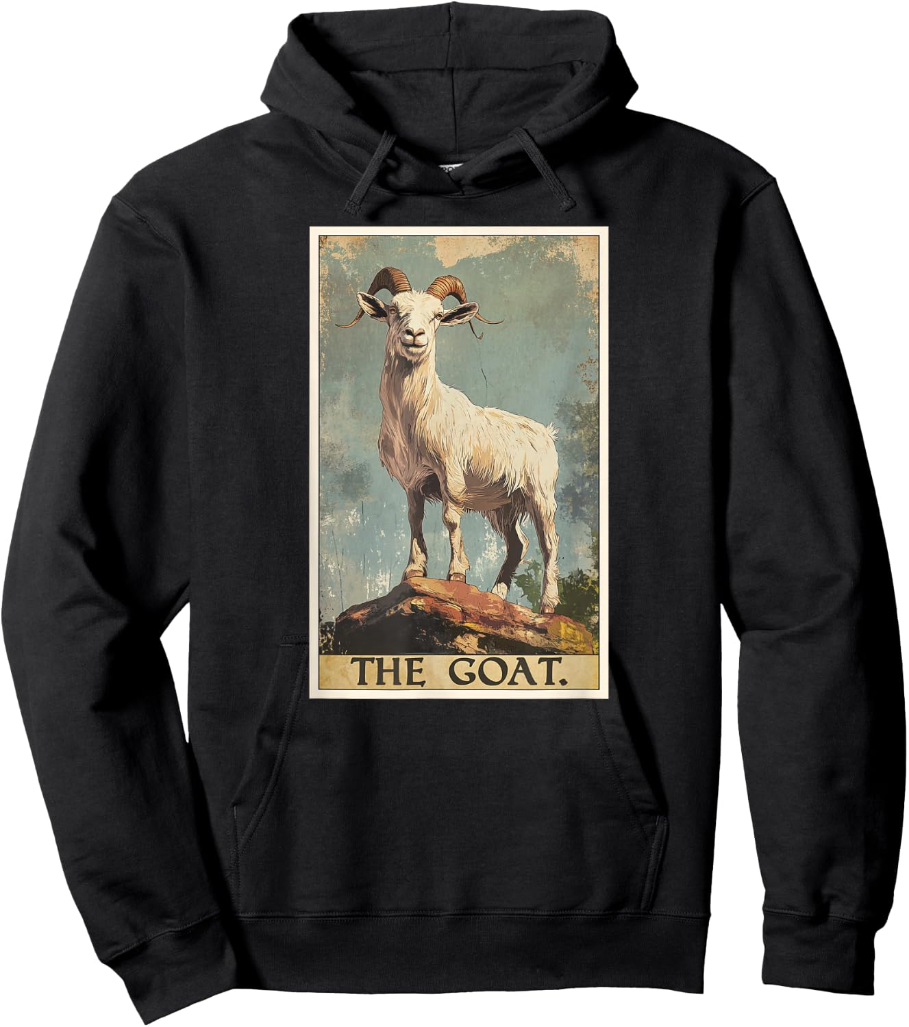 Goat Tarot Card Goats Goat Hoodie - Hoodie | Black