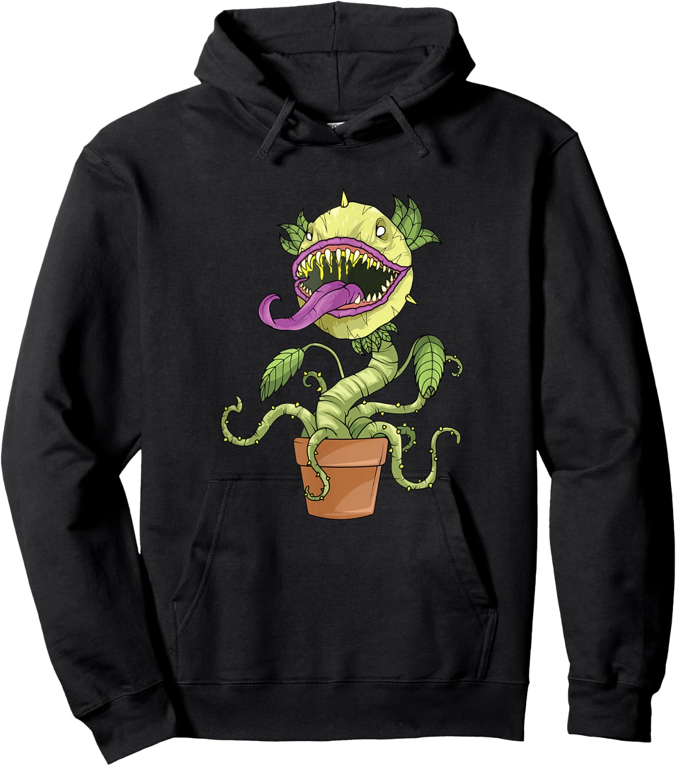 Venus Fly Trap Costume Carnivorous Plant Monster , black, s Hoodie - Hoodie | Black