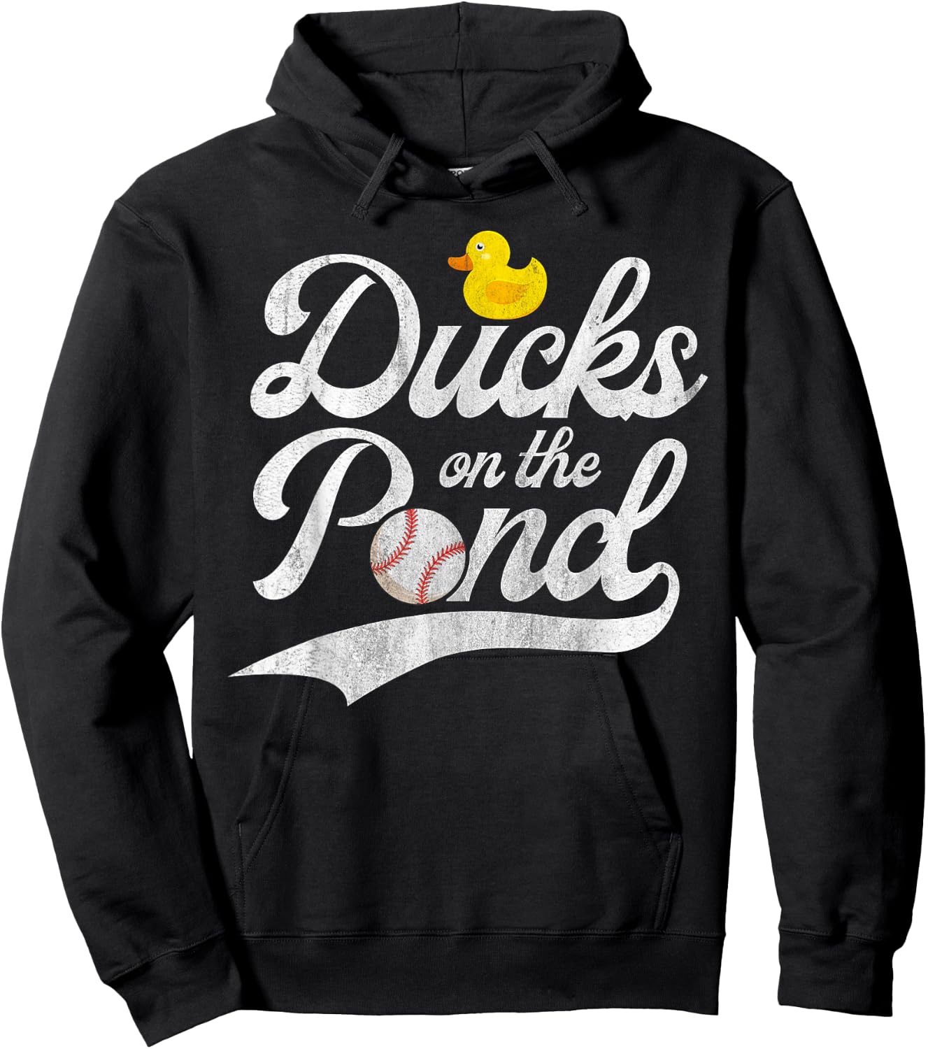 Ducks on the pond Quote for a Baseball fan Hoodie - Hoodie | Black
