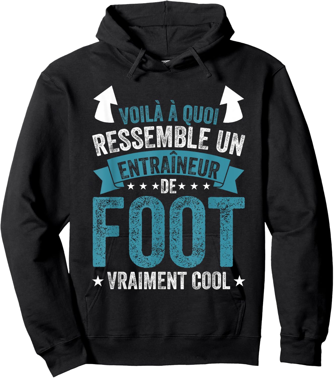 Coach A Football Coach Really Cool Hoodie - Hoodie | Black