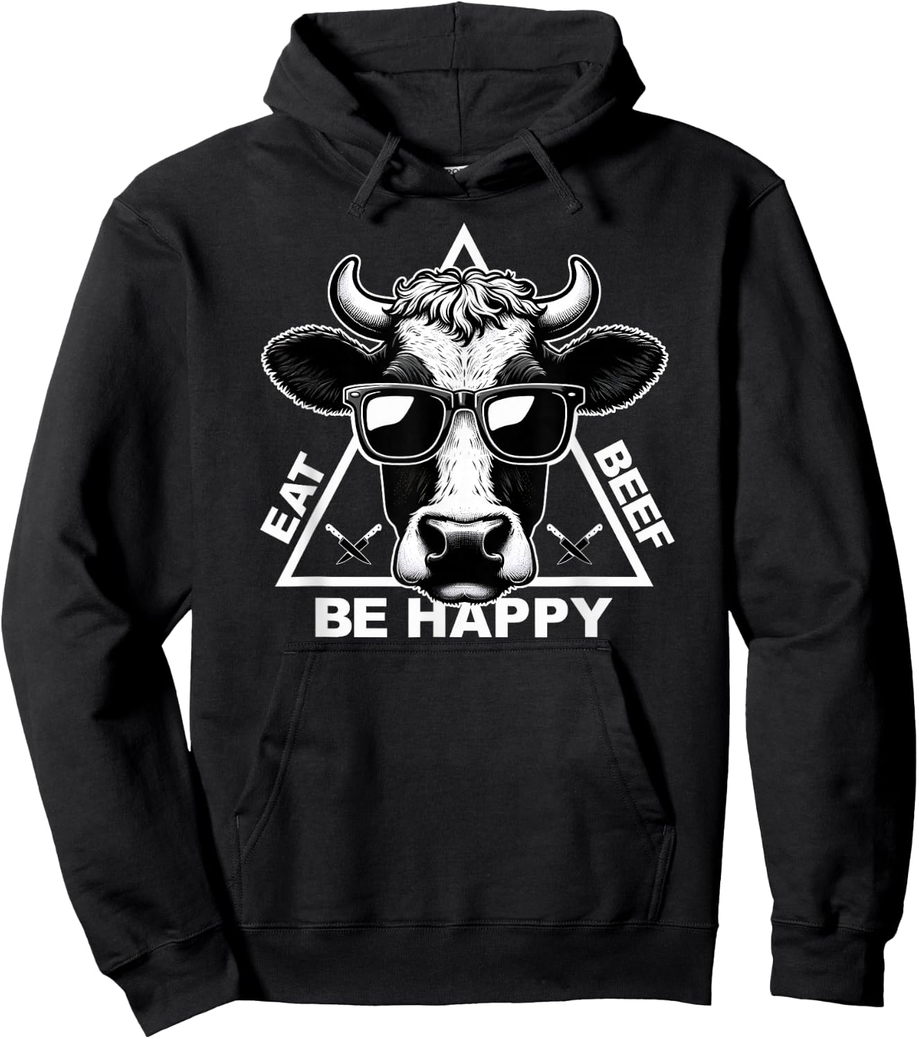 Meat Lover Carnivore Diet Cow Steak Eat Beef Carnivore Hoodie - Hoodie | Black