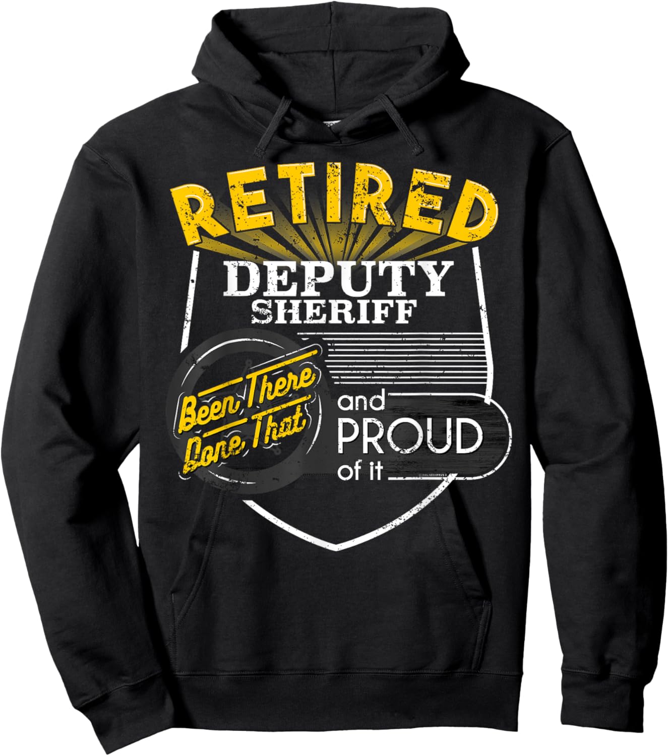 Retired Deputy Sheriff Shirt Sheriff Deputy Gift Hoodie - Hoodie | Black