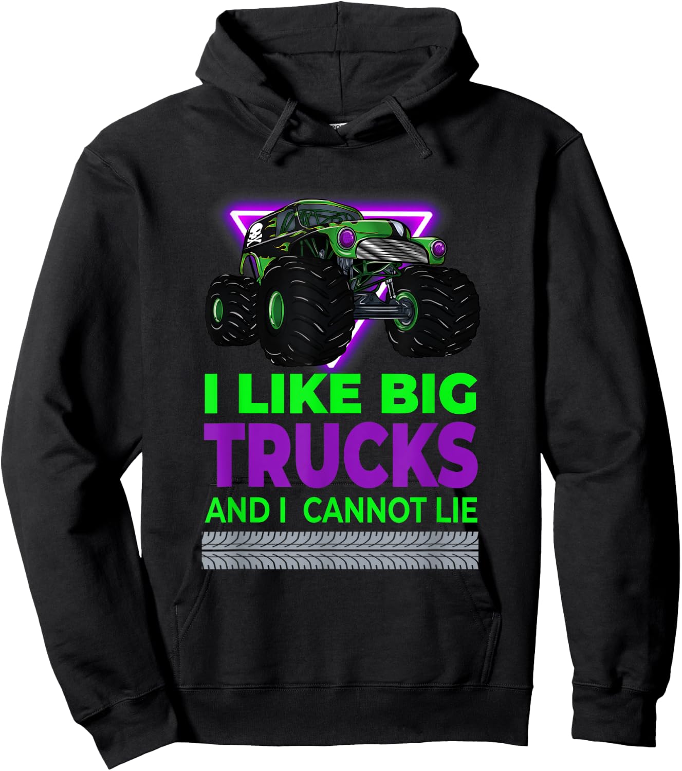 Monster Trucks - I Like Big Trucks And I Cannot Lie Hoodie - Hoodie | Black
