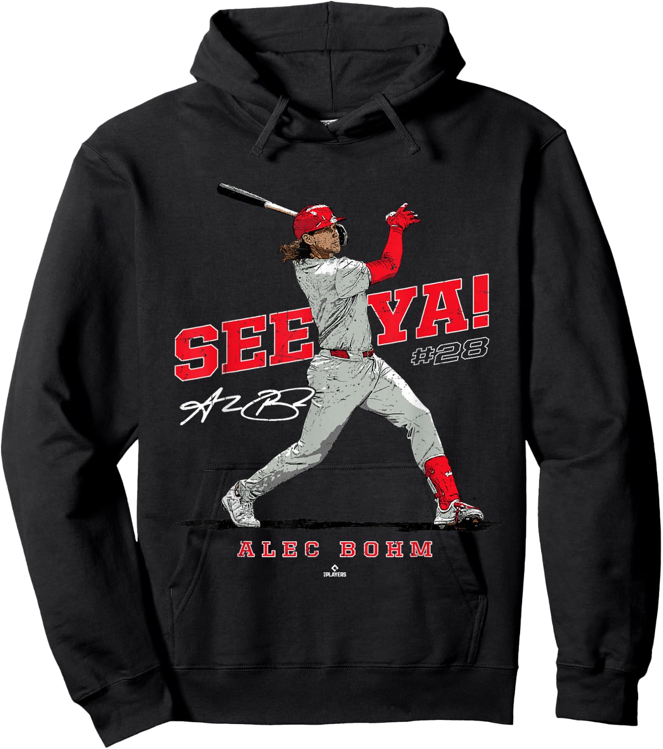 See Ya! Alec Bohm Philadelphia MLBPA Hoodie - Hoodie | Black