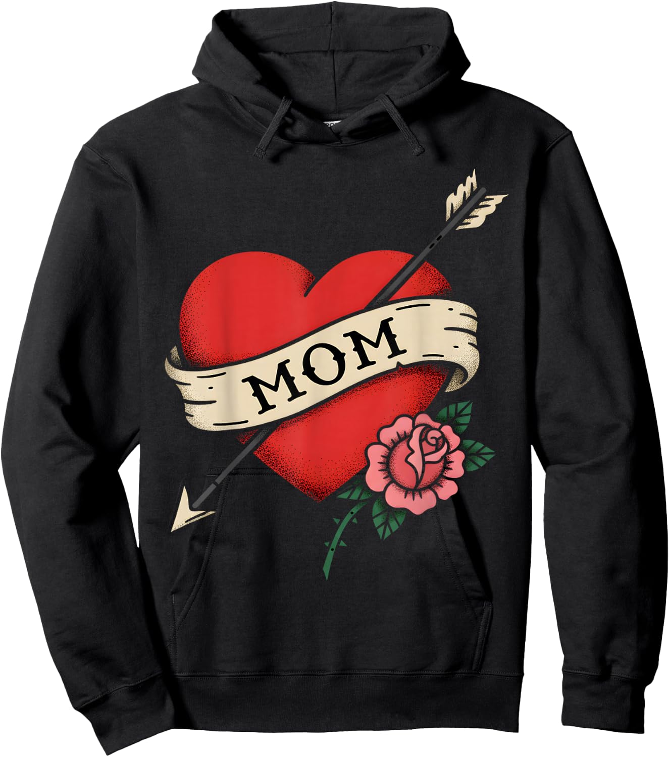 Maman tatouée Hoodie - Hoodie | Black