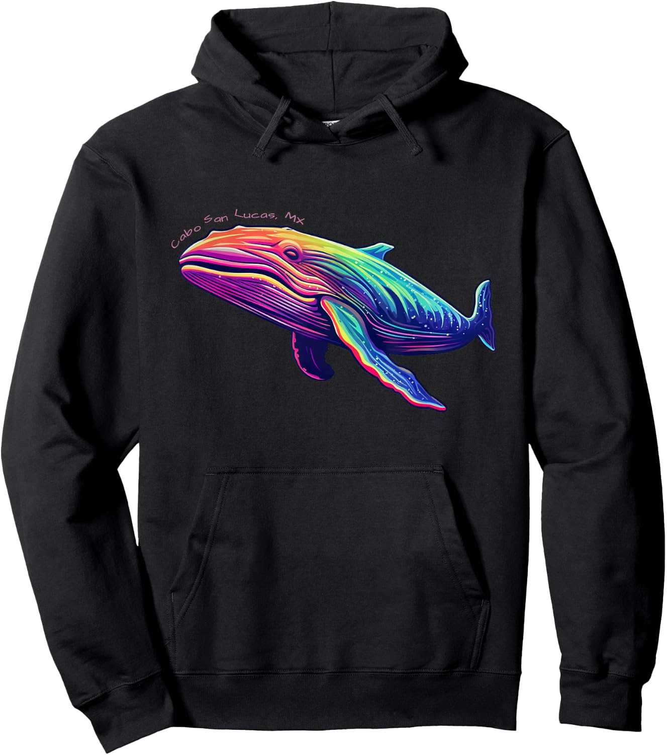 Cabo San Lucas MX Cosmic-Whale Hoodie - Hoodie | Black