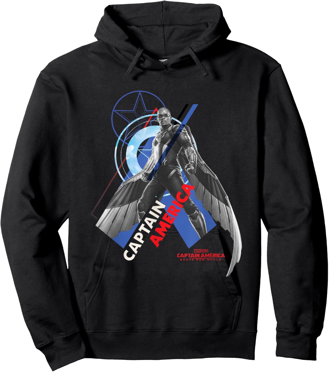 Marvel Captain America: Brave New World New Captain America Hoodie - Hoodie | Black