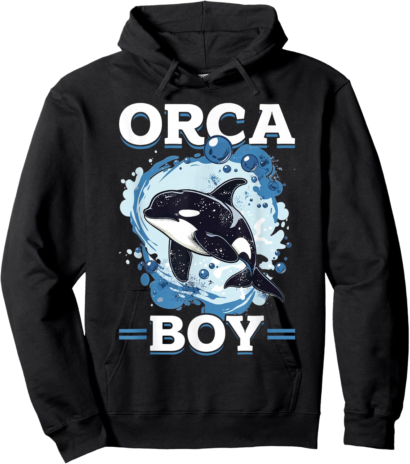 Funny Orca Animal Orca Boy Hoodie - Hoodie | Black