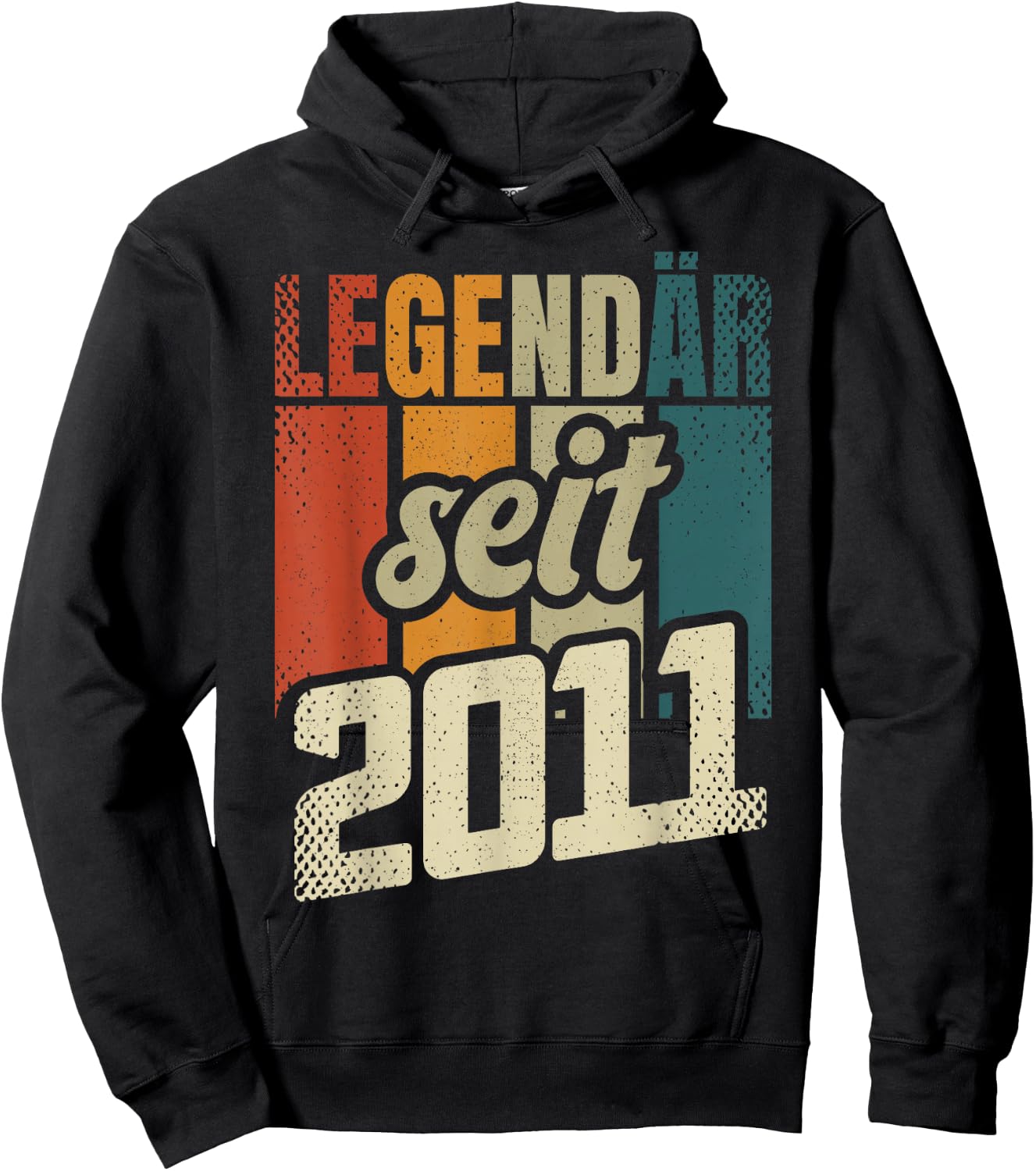 15. Geburtstag Junge Mädchen 15 Jahre 2011 Geschenk Lustig Hoodie - Hoodie | Black