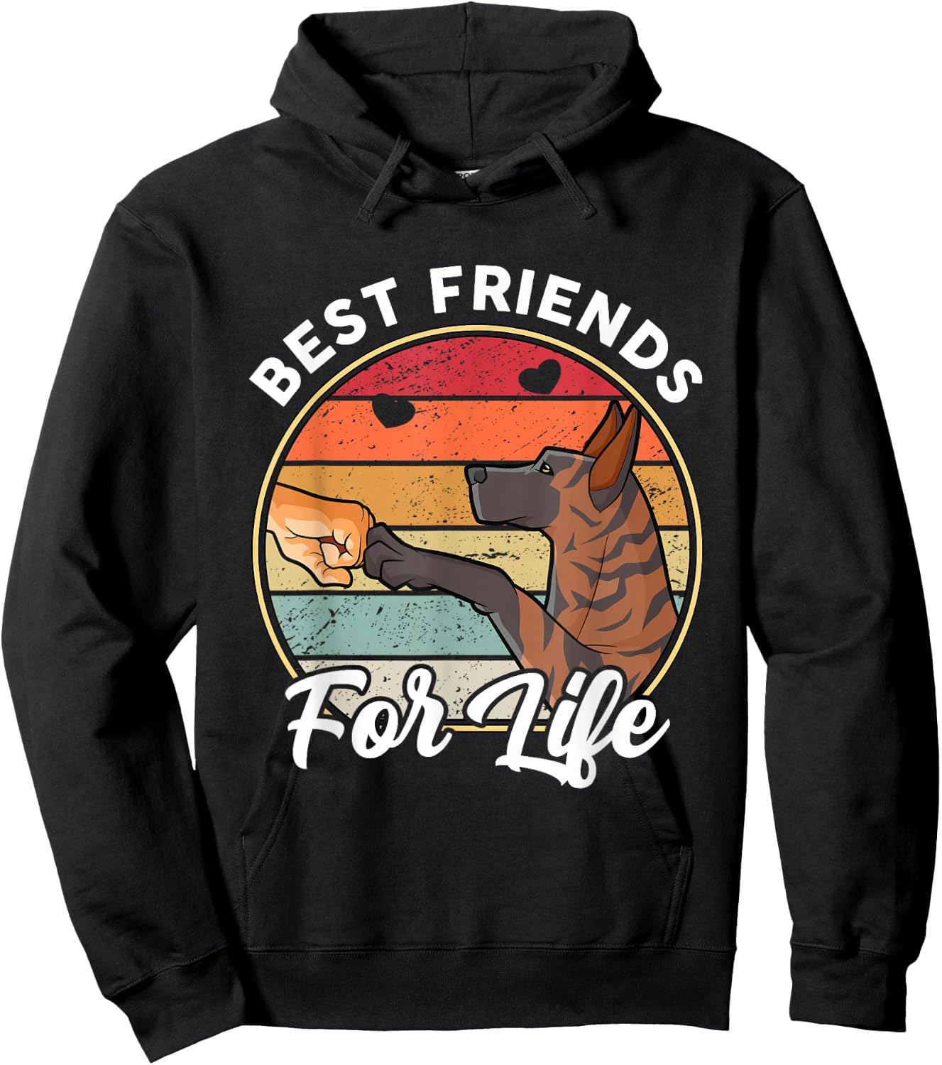 Best friends for life Dutch Shepherd Hoodie - Hoodie | Black