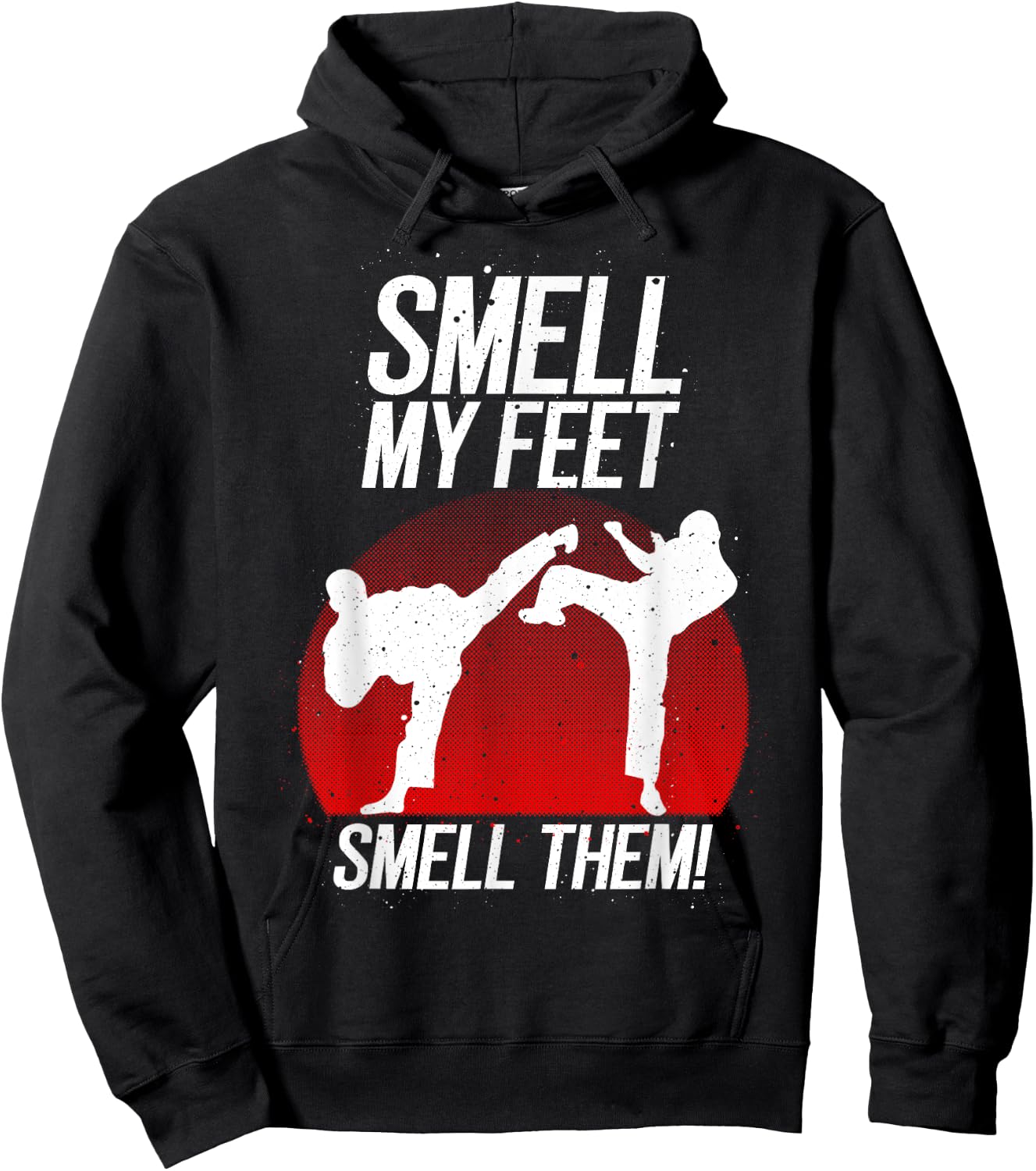 Cool Karate Gift Boys Girls Funny Smell My Feet Karate Hoodie - Hoodie | Black