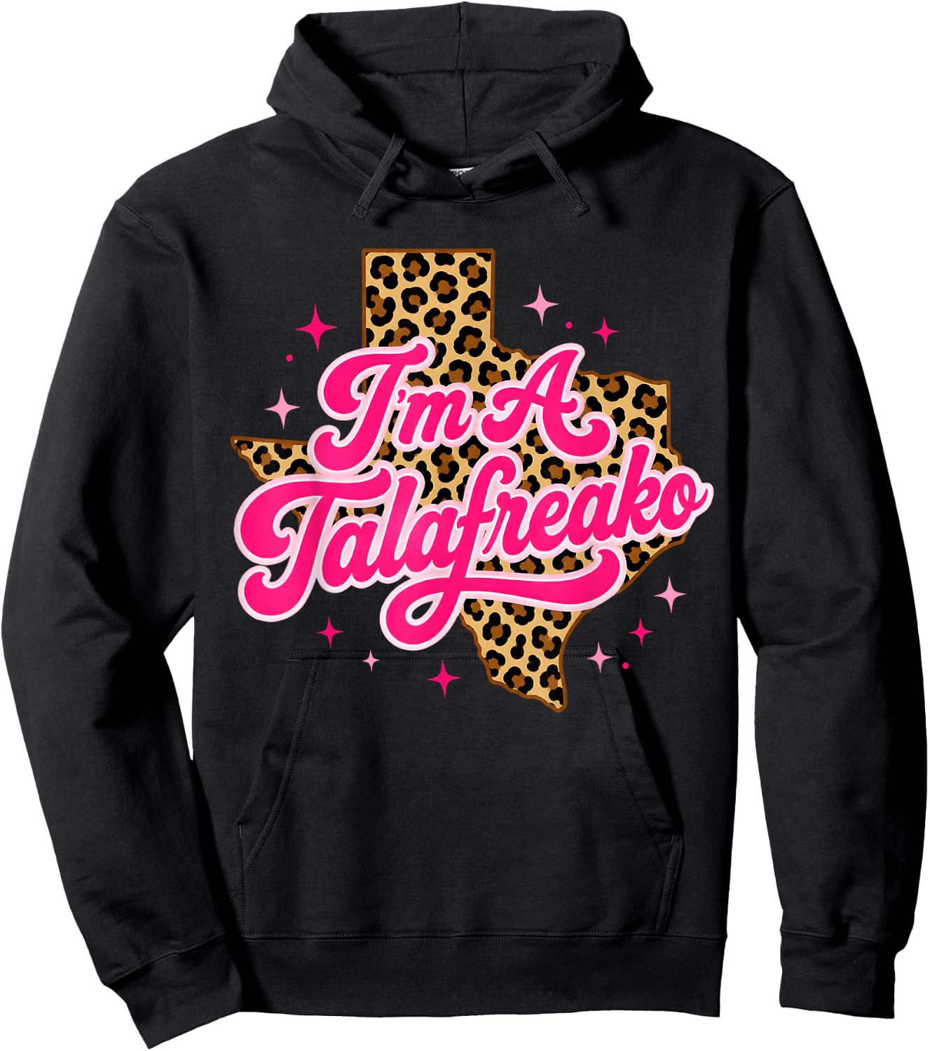 I'm a Talafreako Leopard Women Hoodie - Hoodie | Black