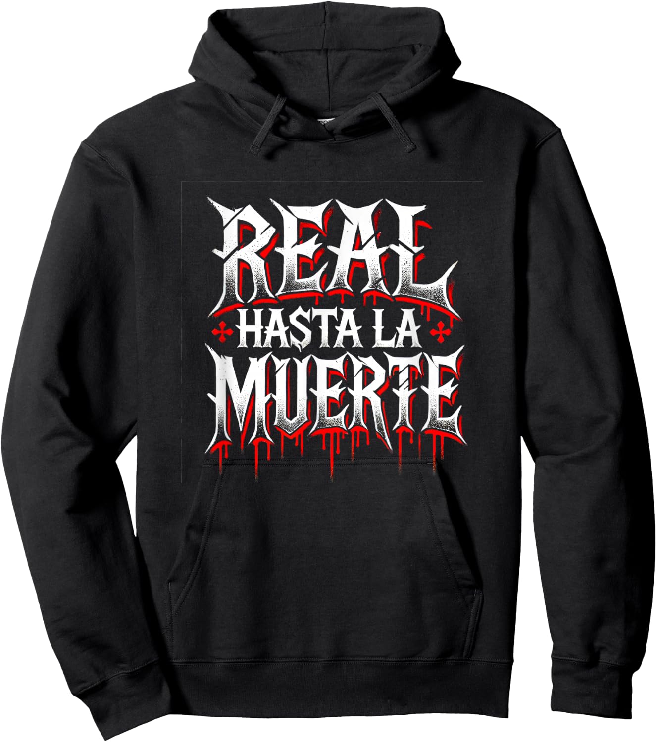 Llego El Boricua Real Hasta La Muerte - -Adults, Black, Small Hoodie - Hoodie | Black