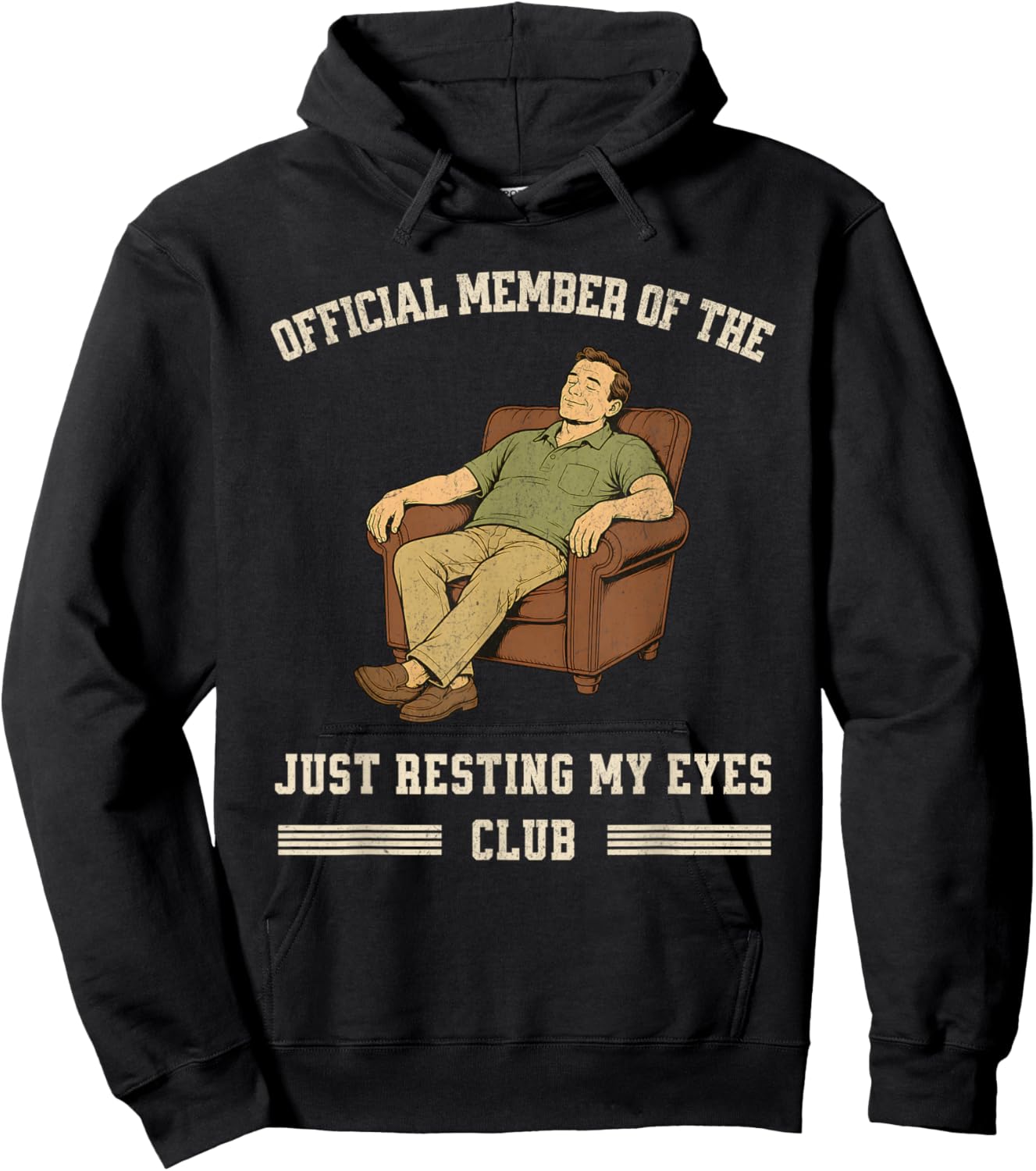 Membre Officiel du Just Resting My Eyes Club Fête des Pères Hoodie - Hoodie | Black