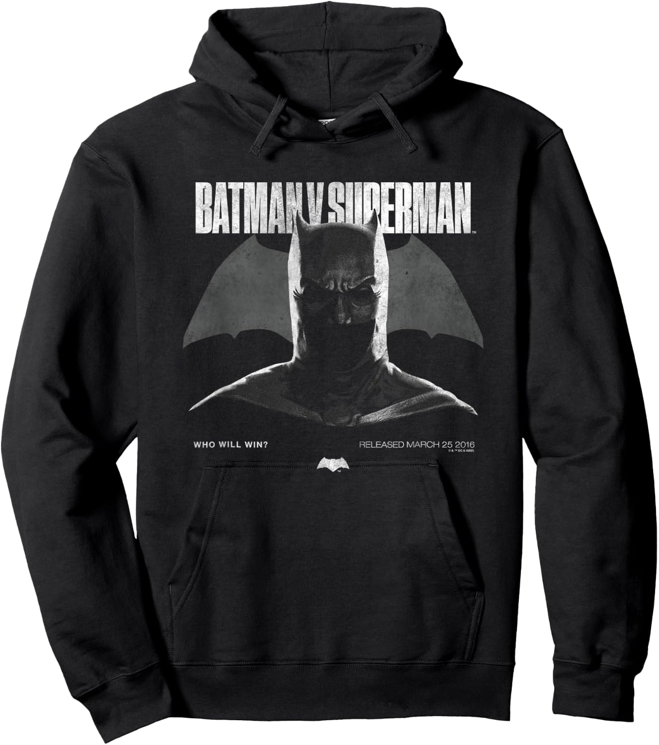 Batman v Superman Cowl 85th Anniversary Hoodie - Hoodie | Black