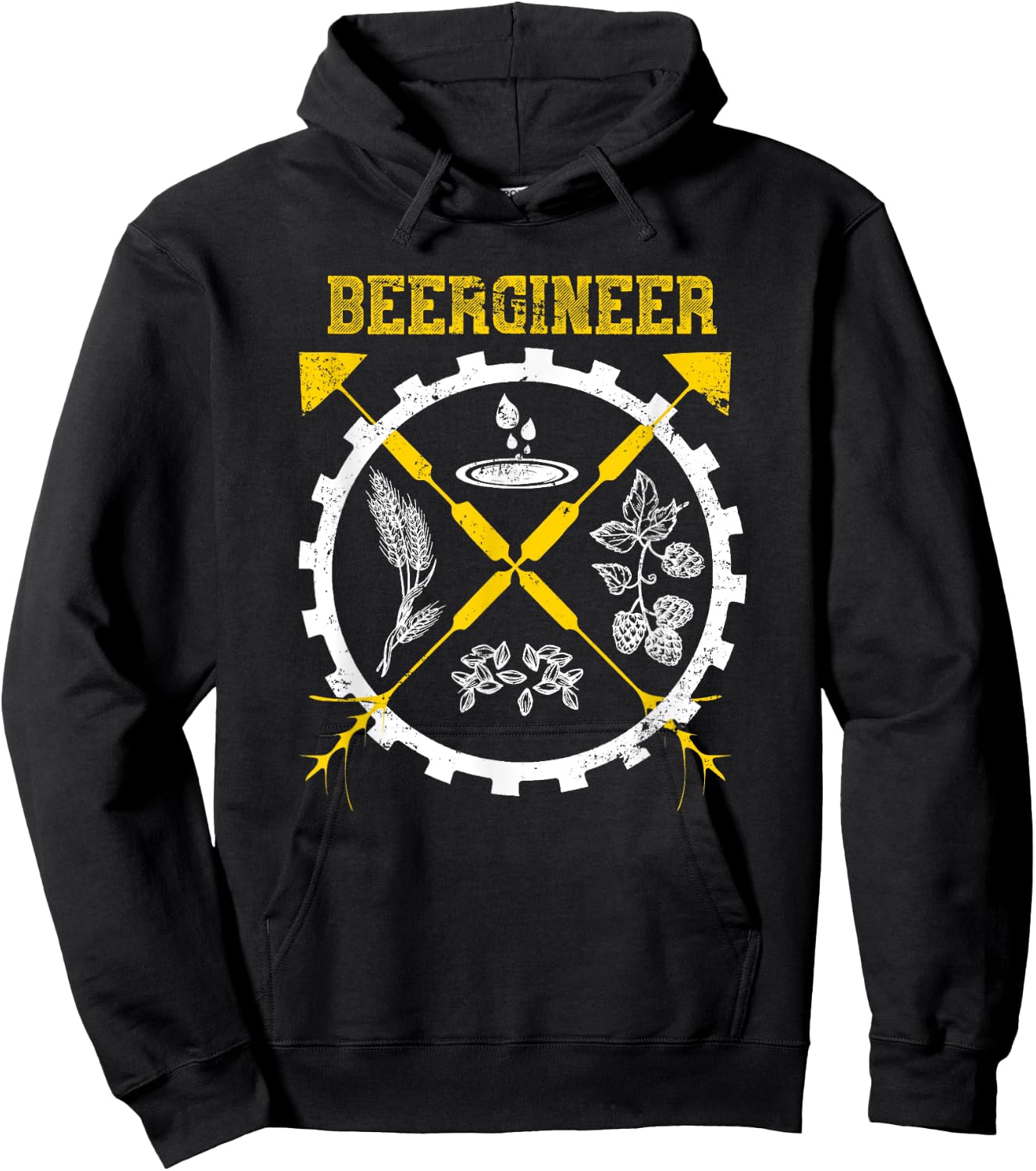 Barley Craft Beer Brewing Drinks Gift Craft Beer Hoodie - Hoodie | Black