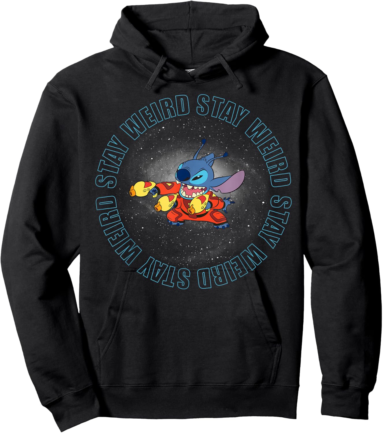 Lilo & Stitch - Stitch Space Hoodie - Hoodie | Black