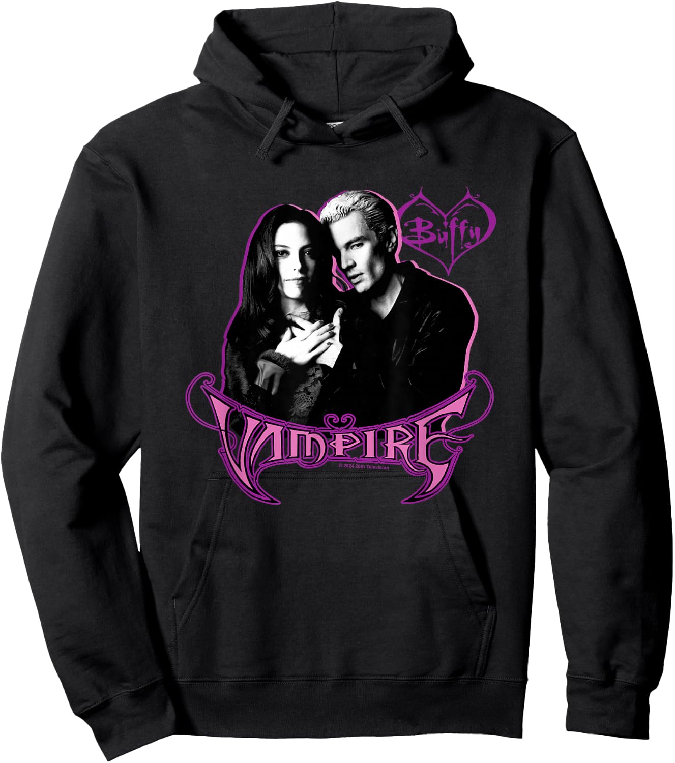 Buffy The Vampire Slayer Spike & Drusilla New Portrait , Black, S Hoodie - Hoodie | Black