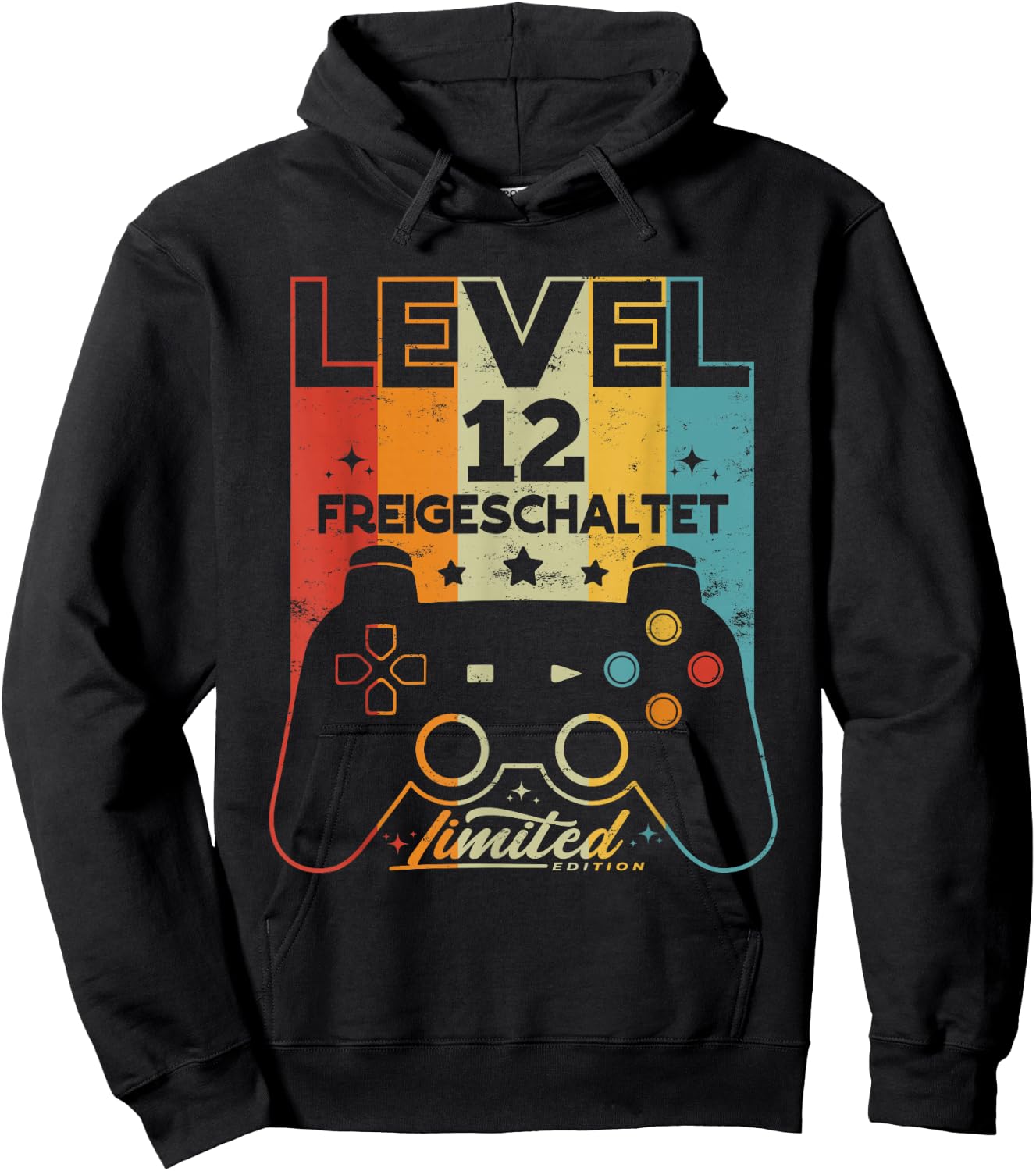 12 Years Boy Girl Gamer Born 2010 12th Birthday , black, s Hoodie - Hoodie | Black