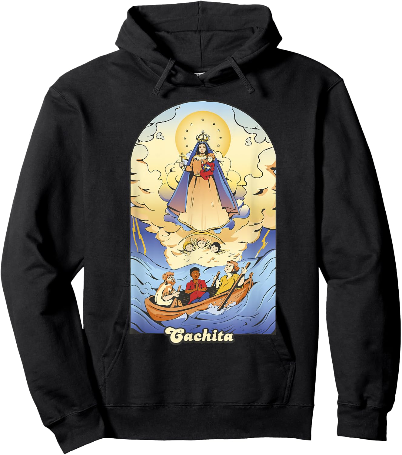 Viva Mi Cuba Libre by NLTS 'Cachita' Virgen de la Caridad del Cobre Patrona de Cuba Hoodie - Hoodie | Black
