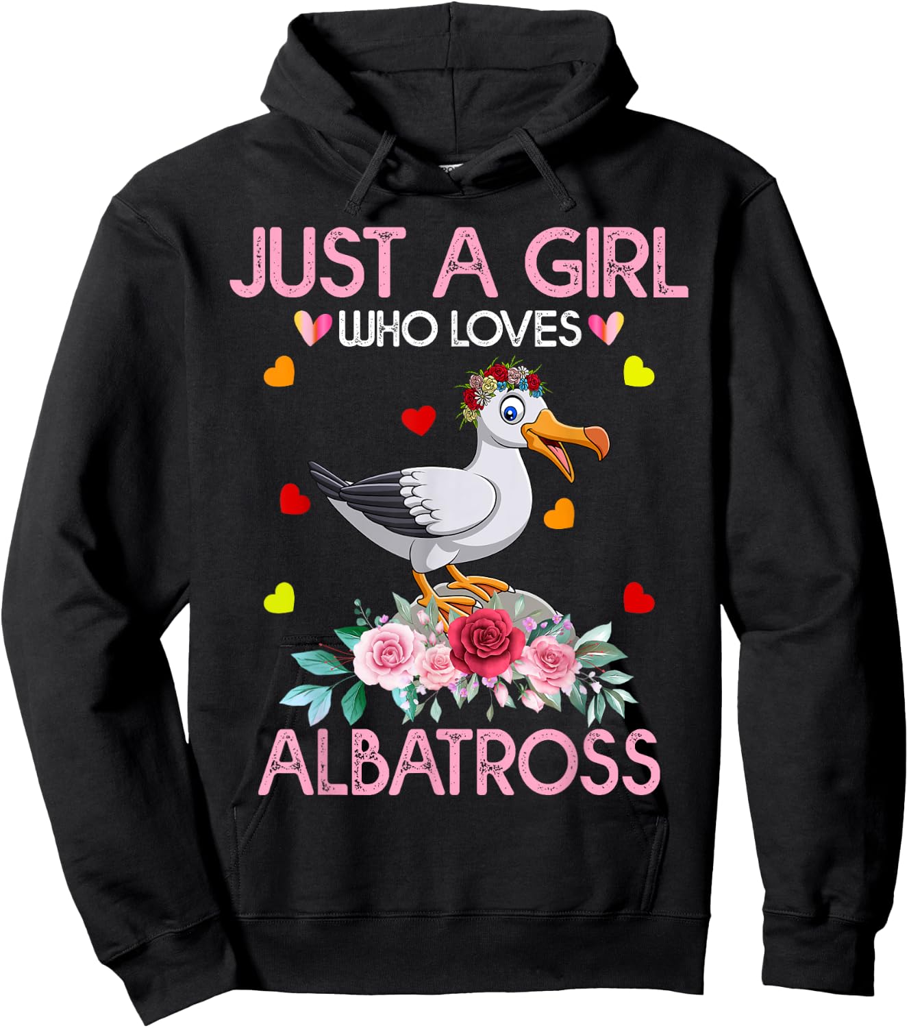 Albatross Bird Just A Girl Who Loves Albatross Hoodie - Hoodie | Black