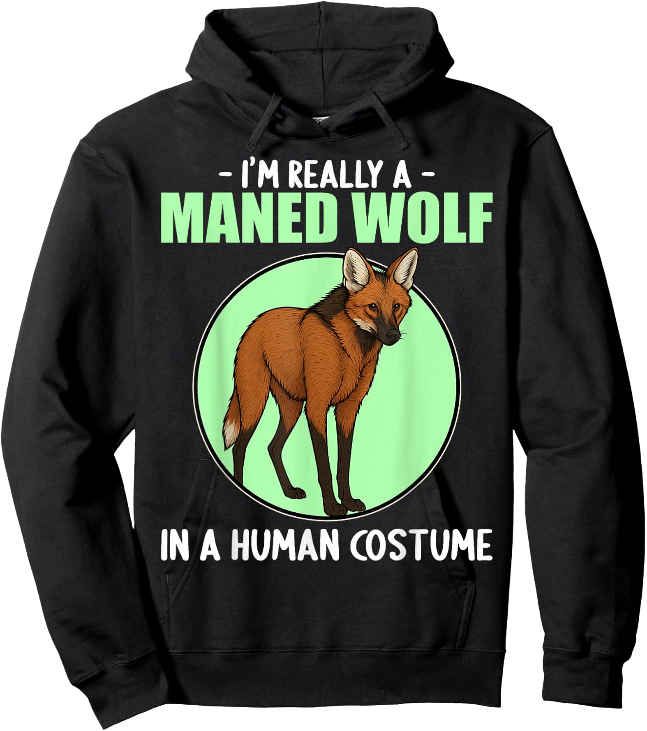 Maned Wolves Maned Wolf Hoodie - Hoodie | Black