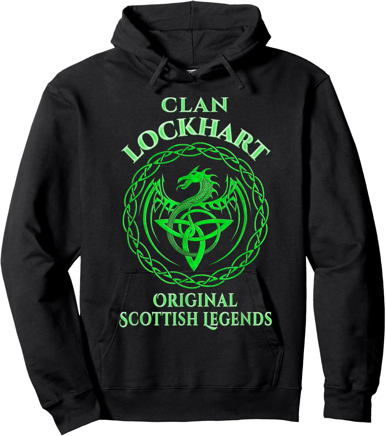 Lockhart Original Scottish Legends - Lockhart Family Hoodie - Hoodie | Black