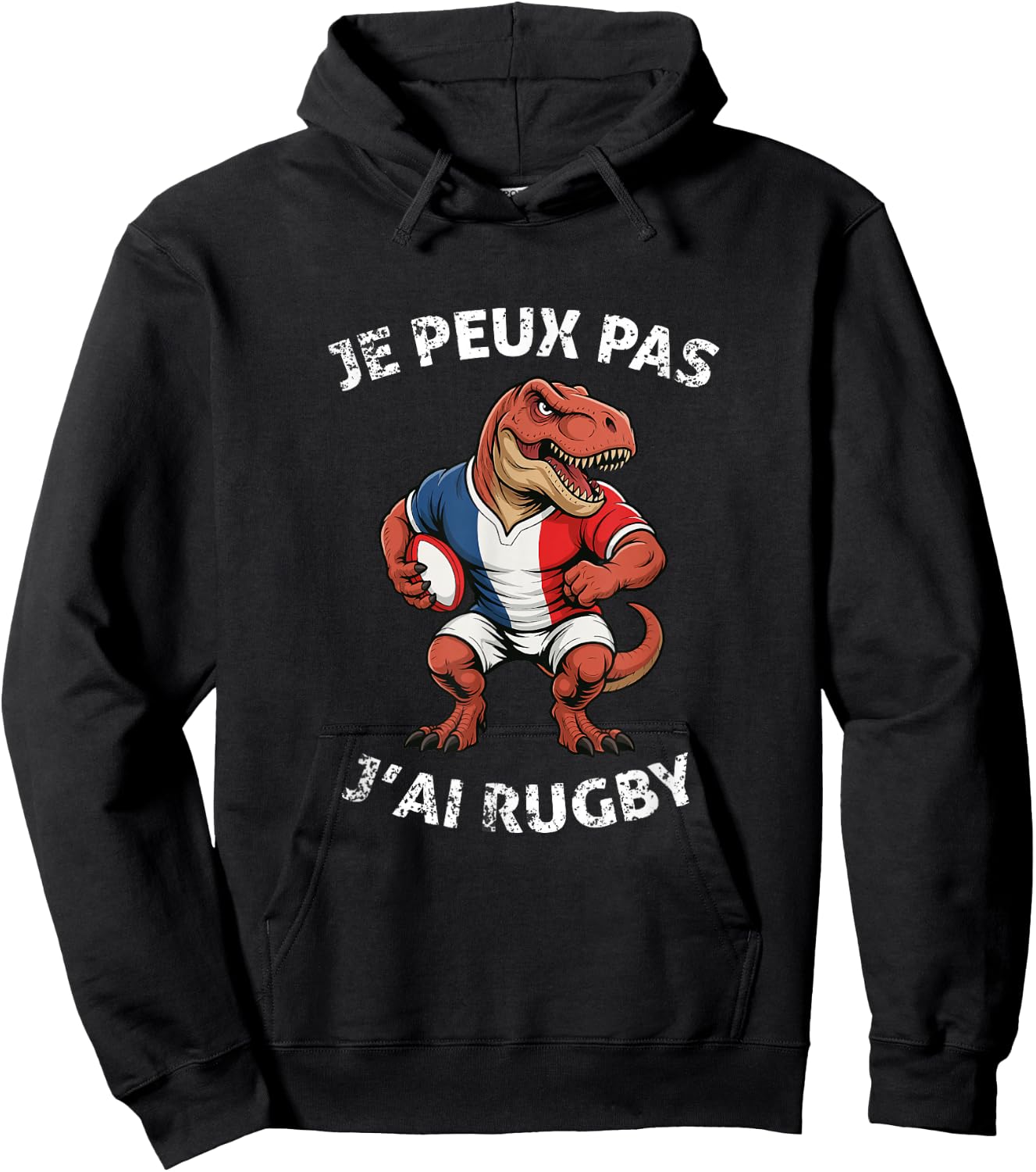 Je Peux Pas J'ai Rugby Player Rugby Lovers Sport Rugby Hoodie - Hoodie | Black
