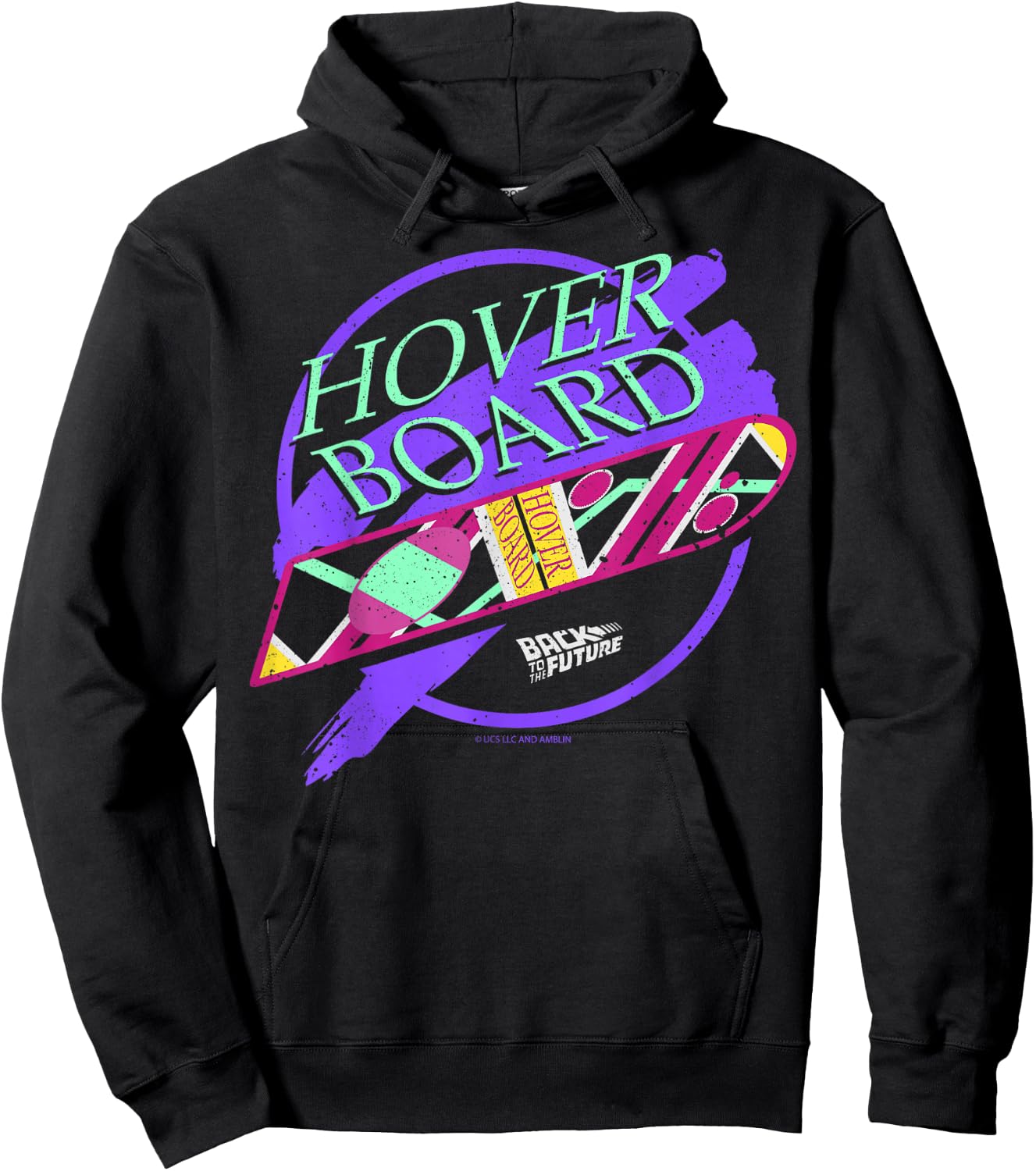 Back to The Future 35th Anniversary Hover Board Hoodie - Hoodie | Black