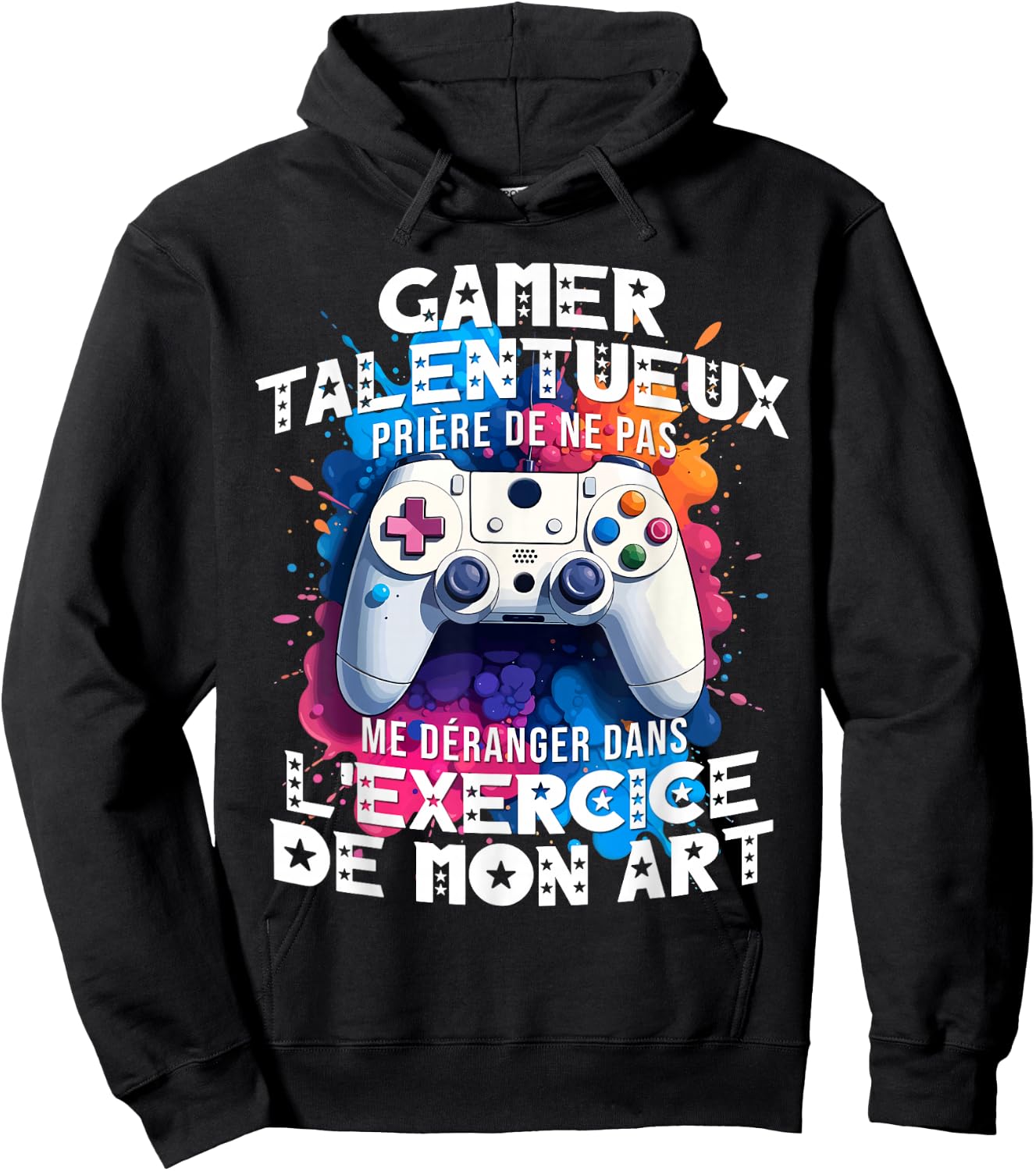 Talented gamer geek teen addicted video games console gaming , Black, S Hoodie - Hoodie | Black