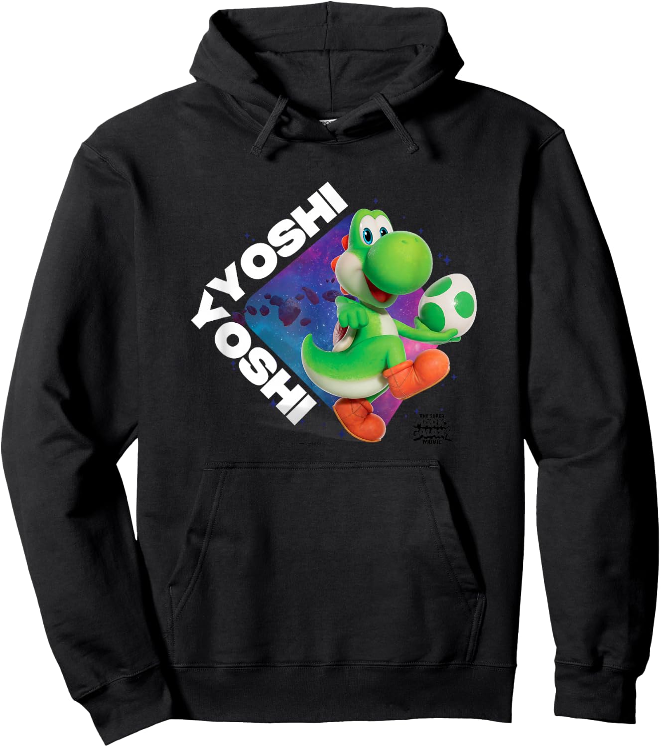 The Super Mario Galaxy Movie Yoshi in Action Hoodie - Hoodie | Black