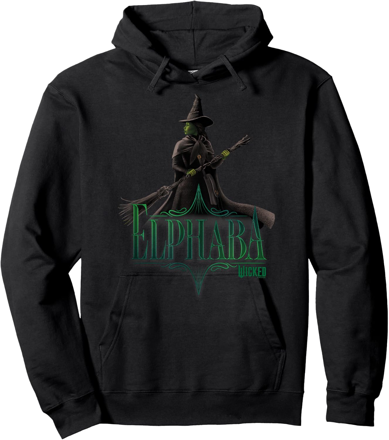 Wicked Elphaba Defying Pose , black Hoodie - Hoodie | Black