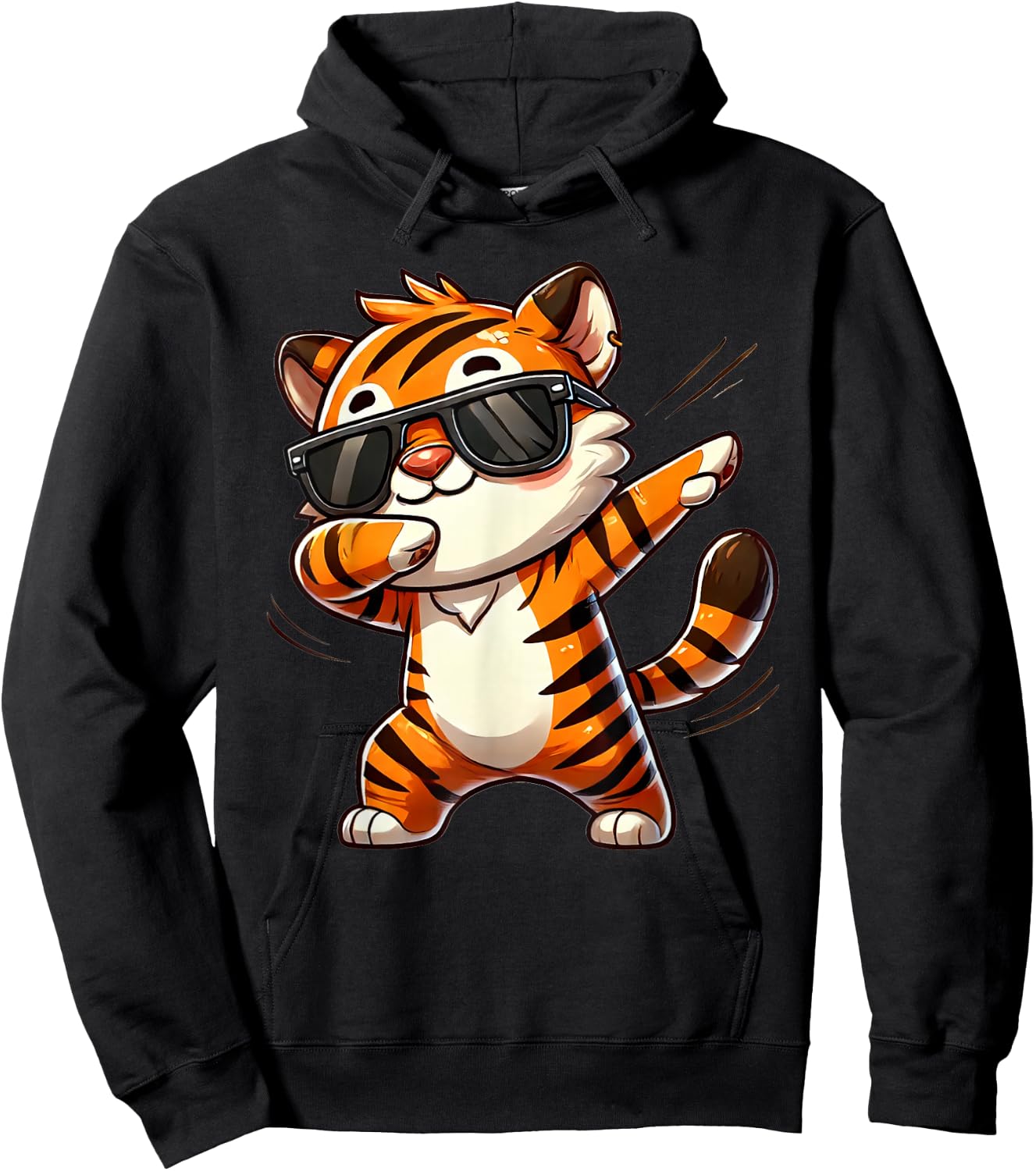 Tiger Dabbing | Süßer Tiger am Tanzen mit Tigermotiv Hoodie - Hoodie | Black