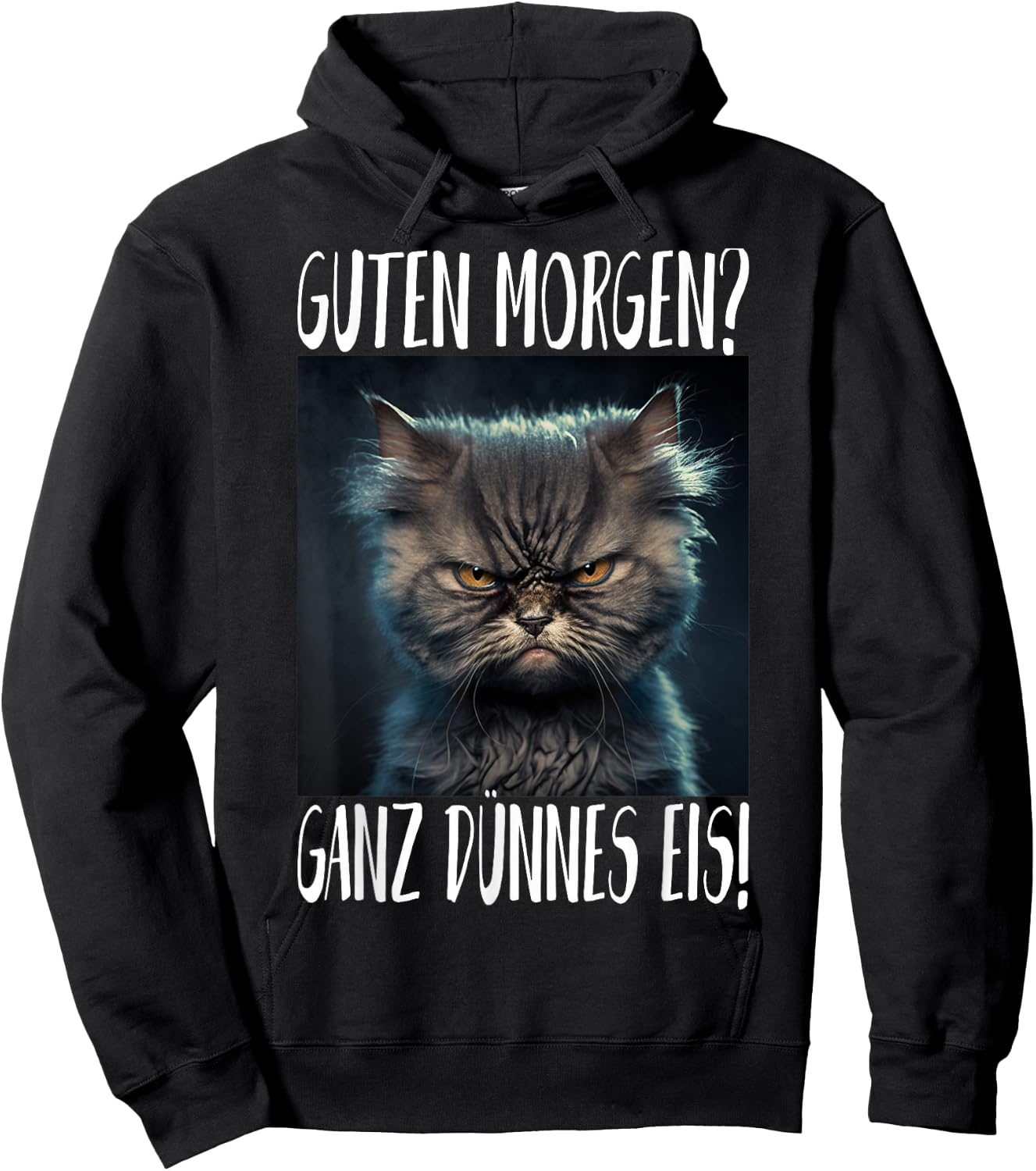 Bla t Guten Morgen? Very Thin Ice , black Hoodie - Hoodie | Black