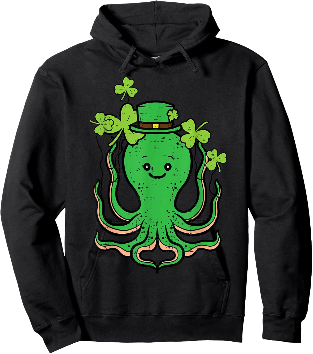 St Patricks Day Octopus Saint Pattys Paddys Men Women Kids Hoodie - Hoodie | Black