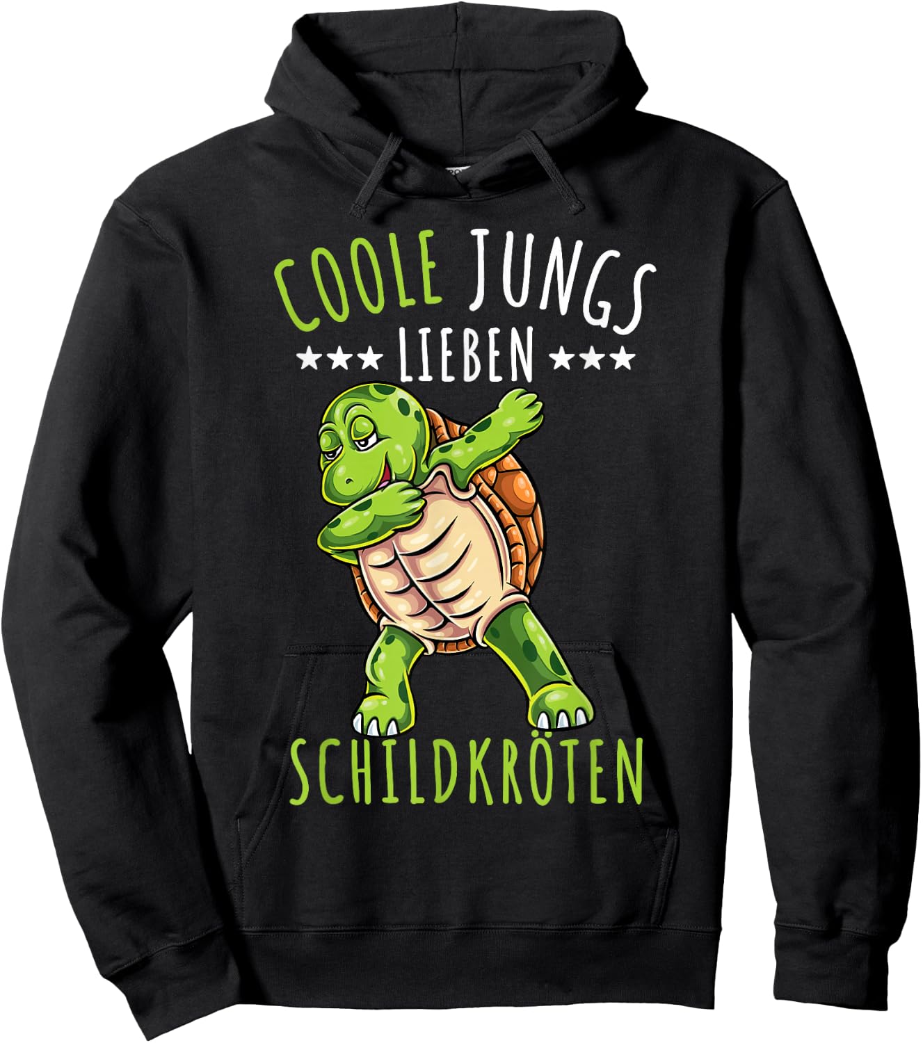 Coole Jungs lieben Schildkröten Hoodie - Hoodie | Black