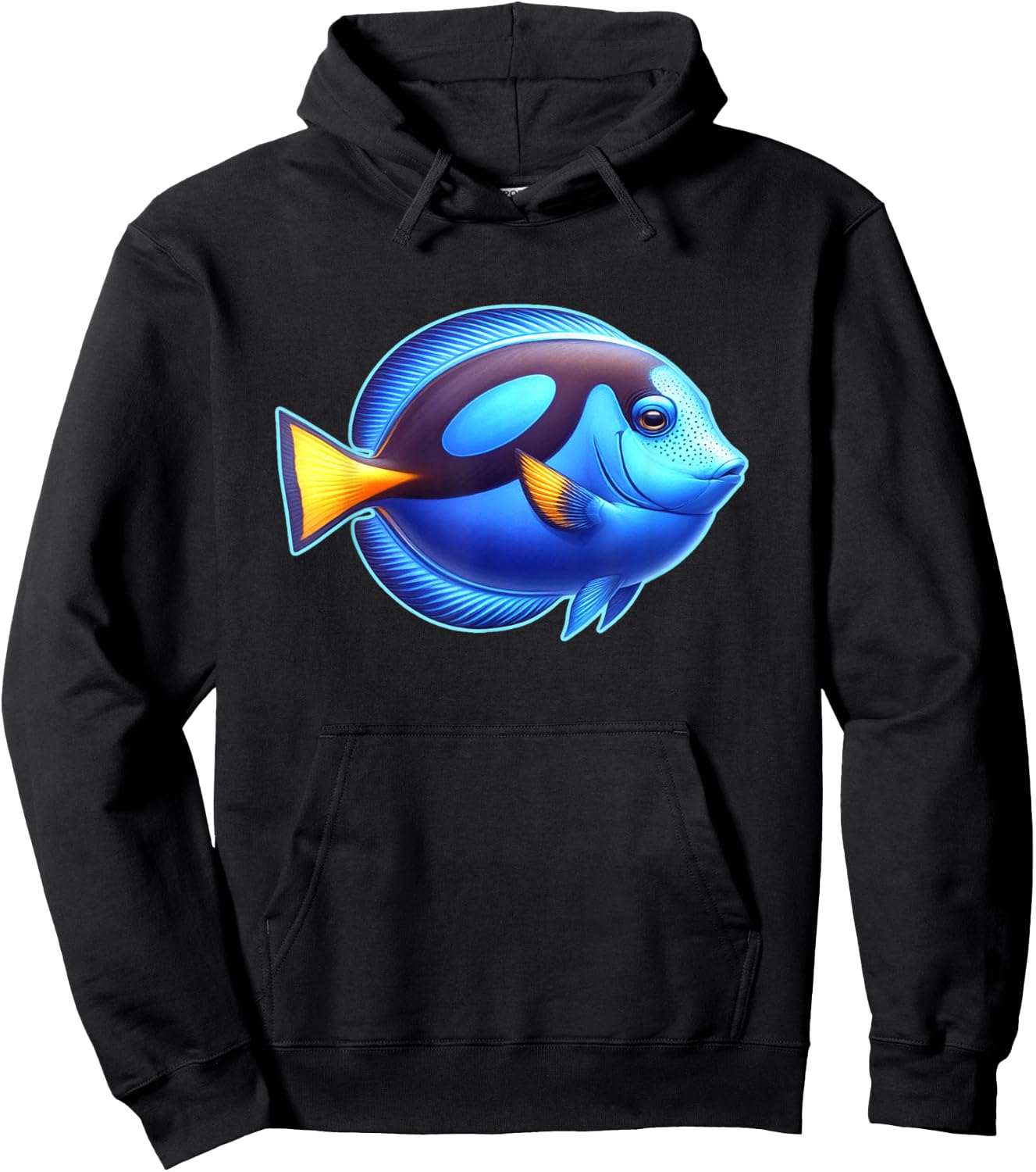 Blue Tang Fish Hoodie - Hoodie | Black